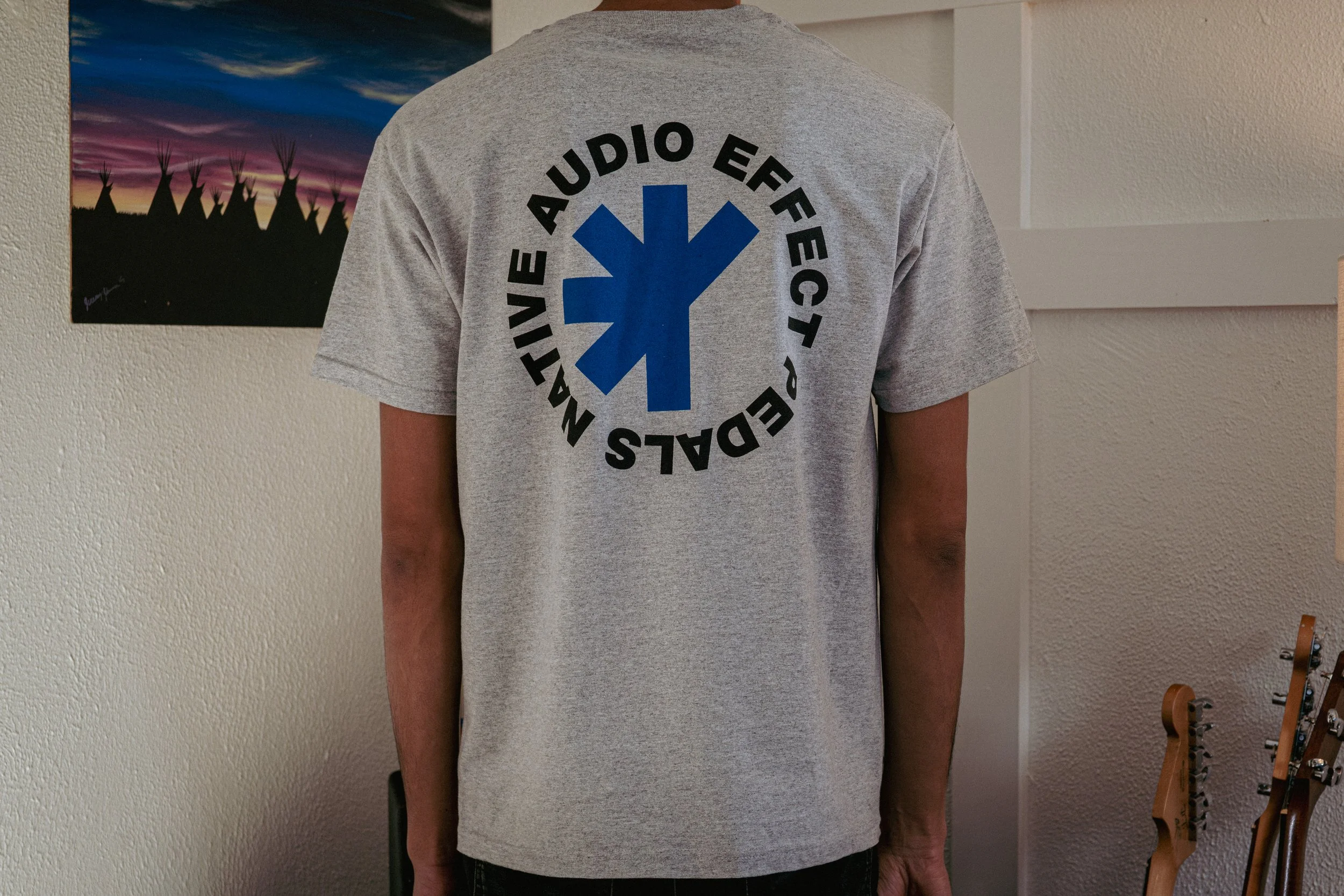 Product Photo - One Hot Tee Gray:Blue Back.jpg