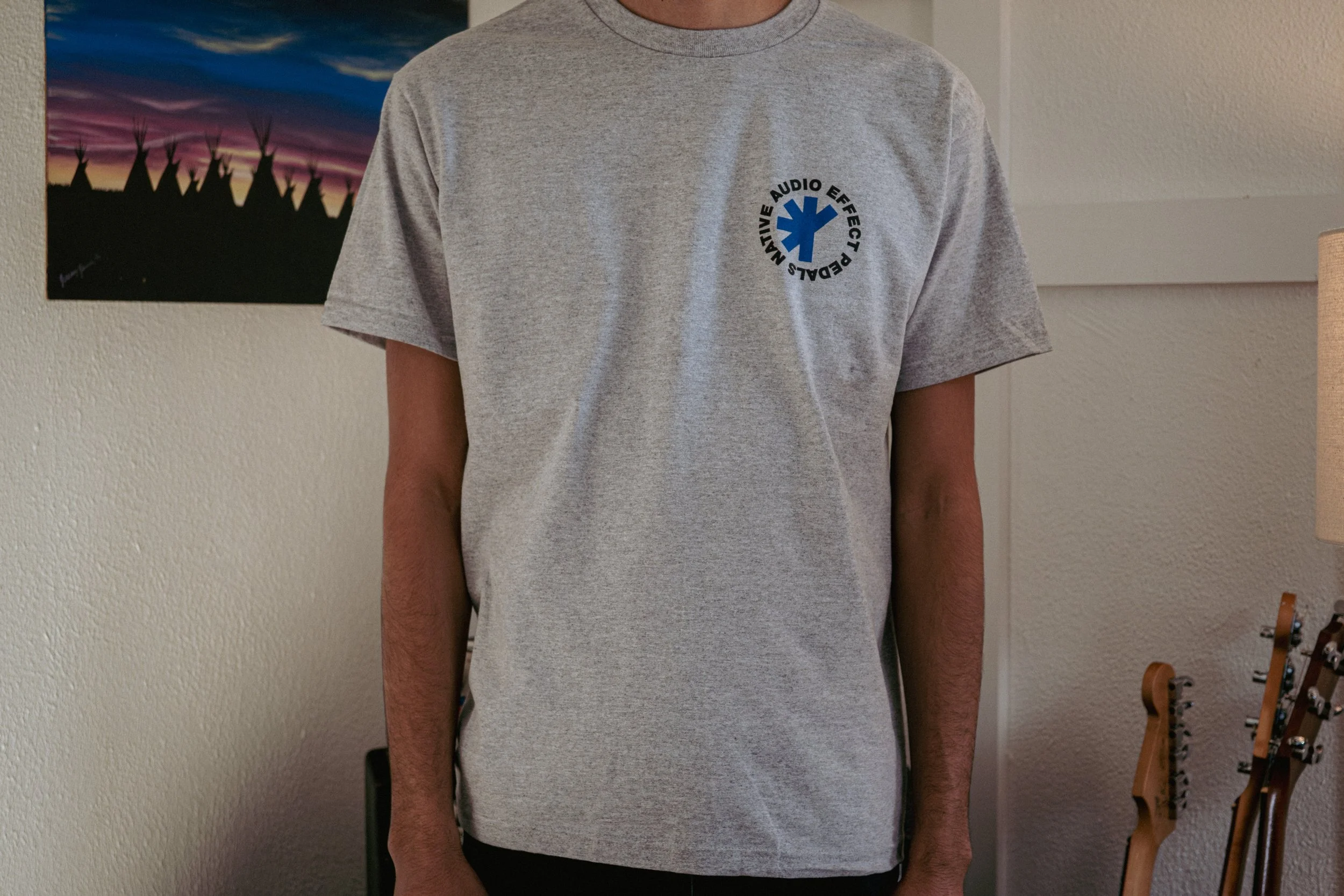 Product Photo - One Hot Tee Gray:Blue Front.jpg