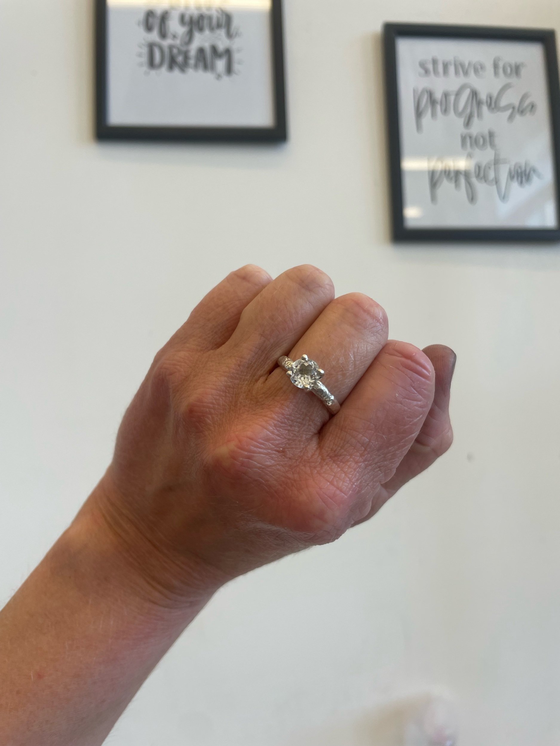 White Topaz Bling Ring