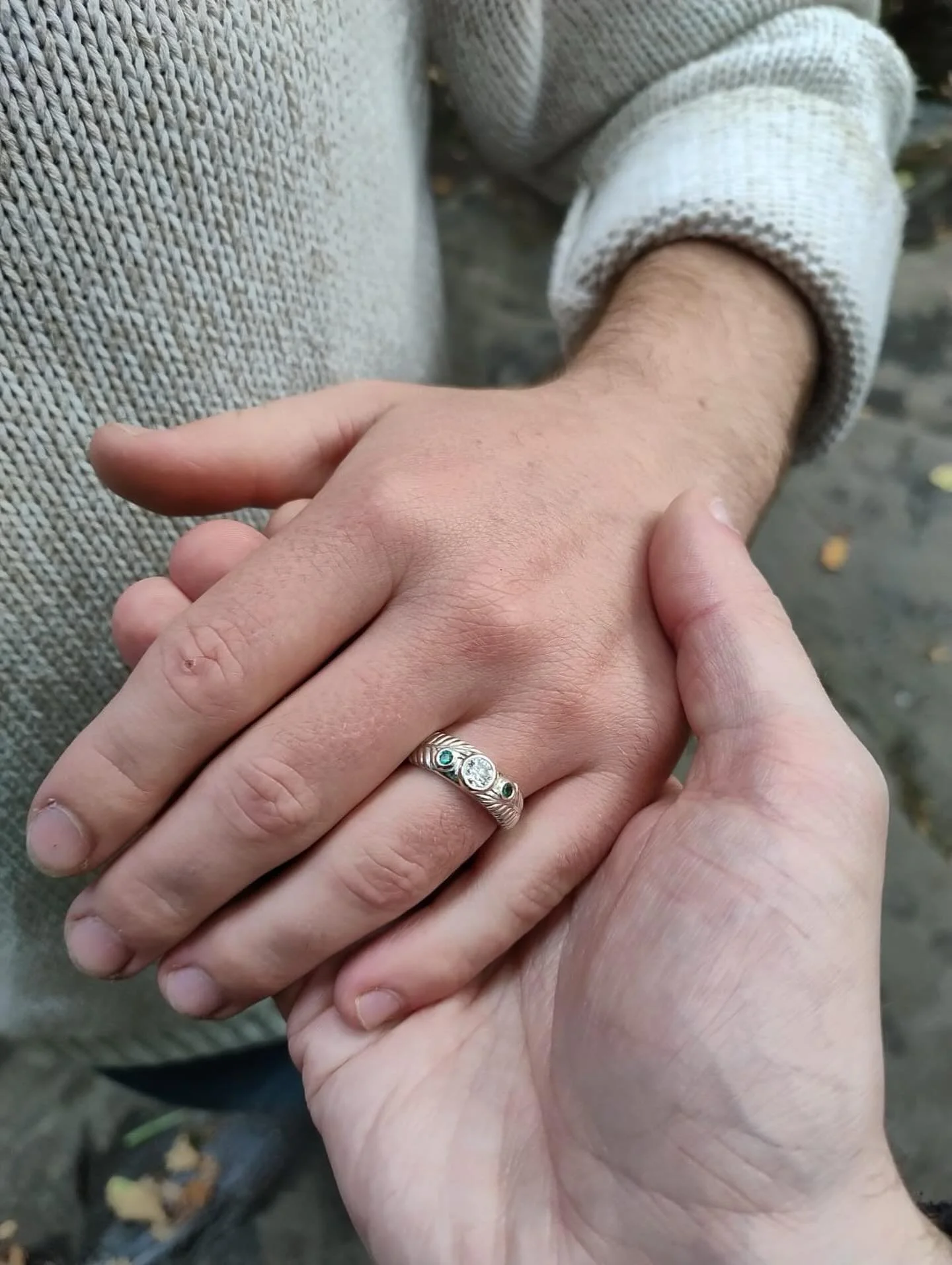He Said Yes!! 

Congratulations to J&amp;L who recently got engaged! J collected the ring and was so excited he proposed the very next day! Can&rsquo;t wait to share more of this ring 💚

#engaged #proposal #scottishengagement #engagementring #altern