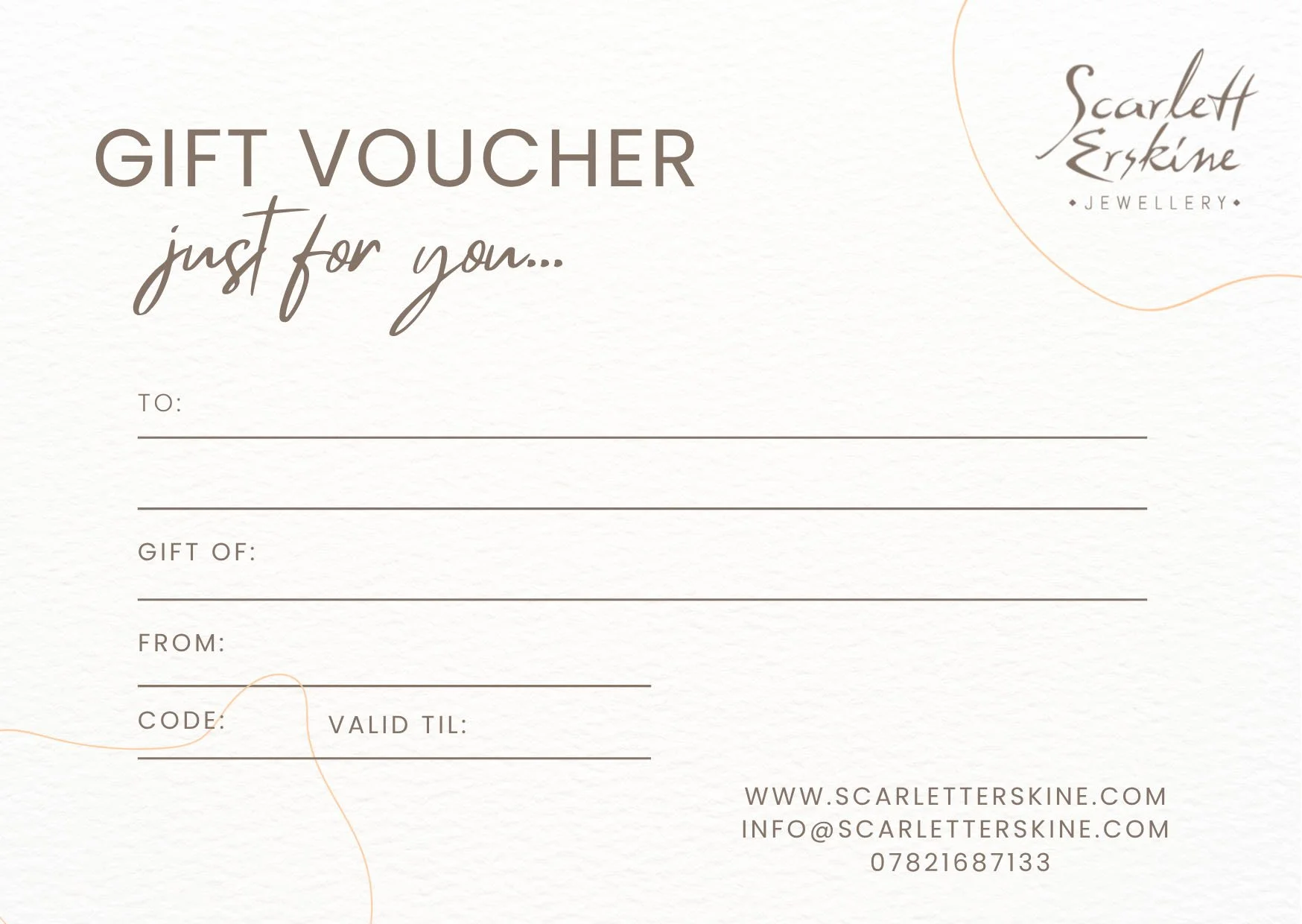 Digital Gift Vouchers