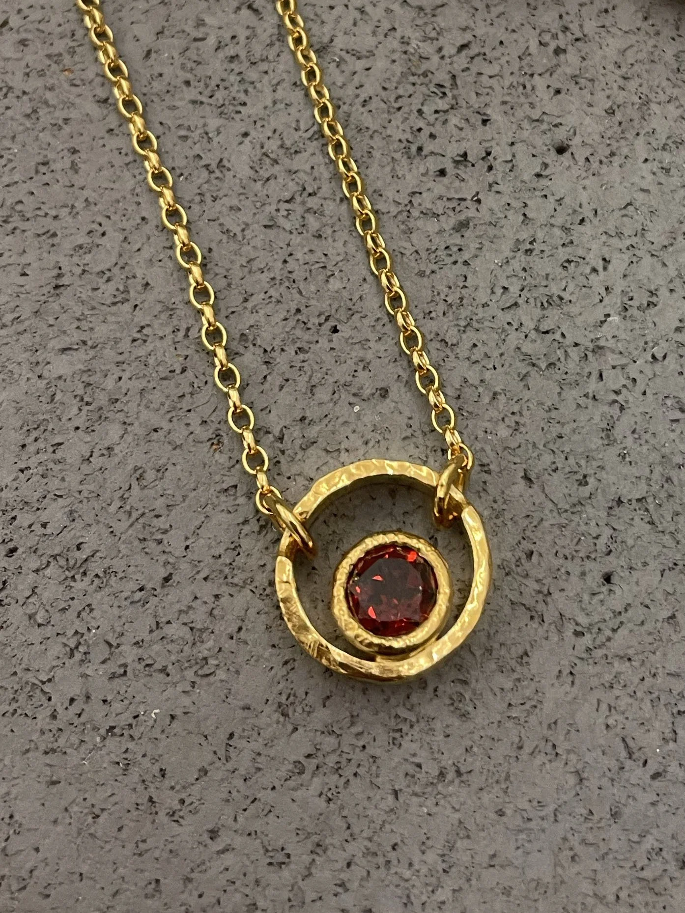 Love Garnet Pendant