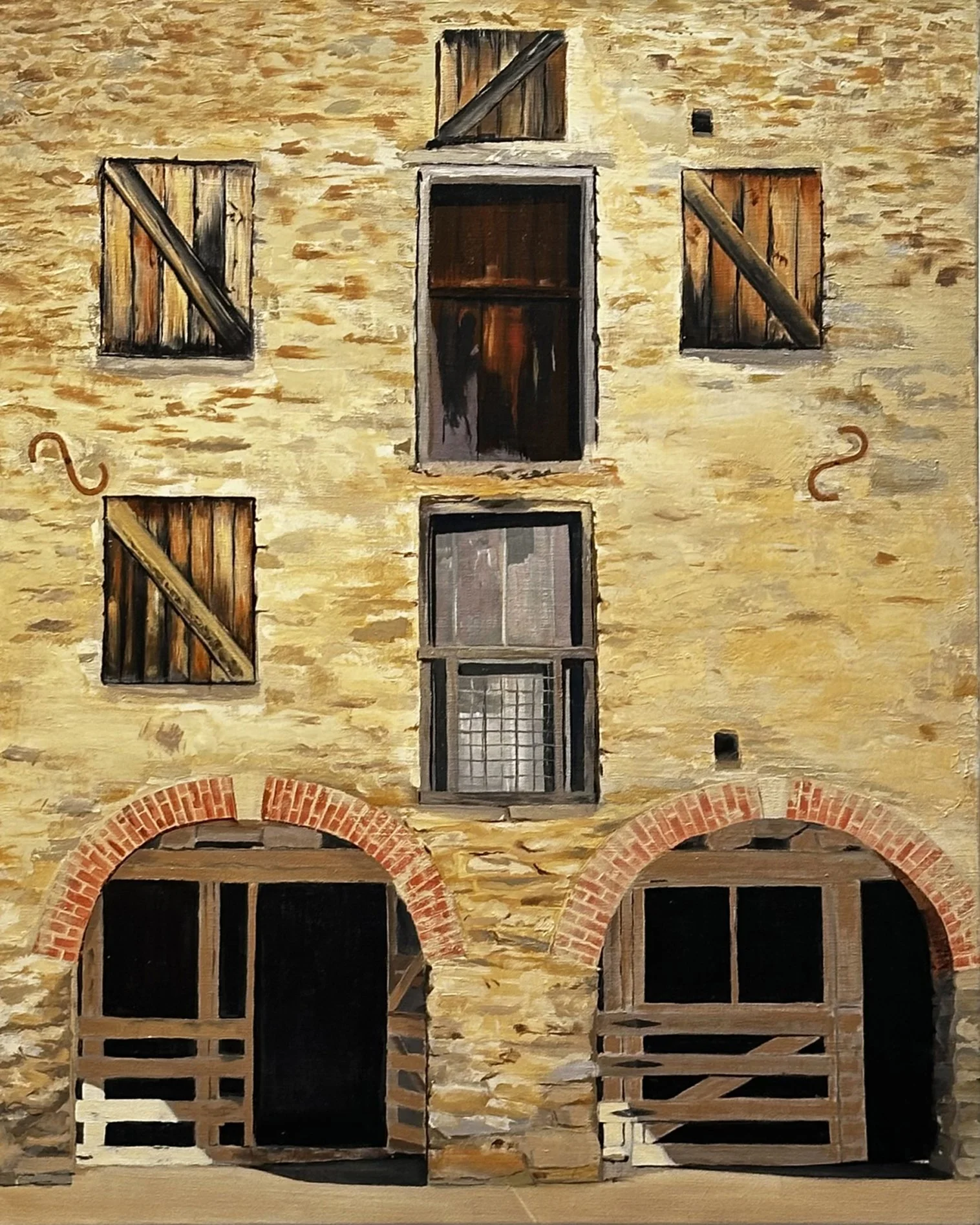 OLD STONE BARN, WOODLAWN MANOR
OIL ON CANVAS, 24X30 $750