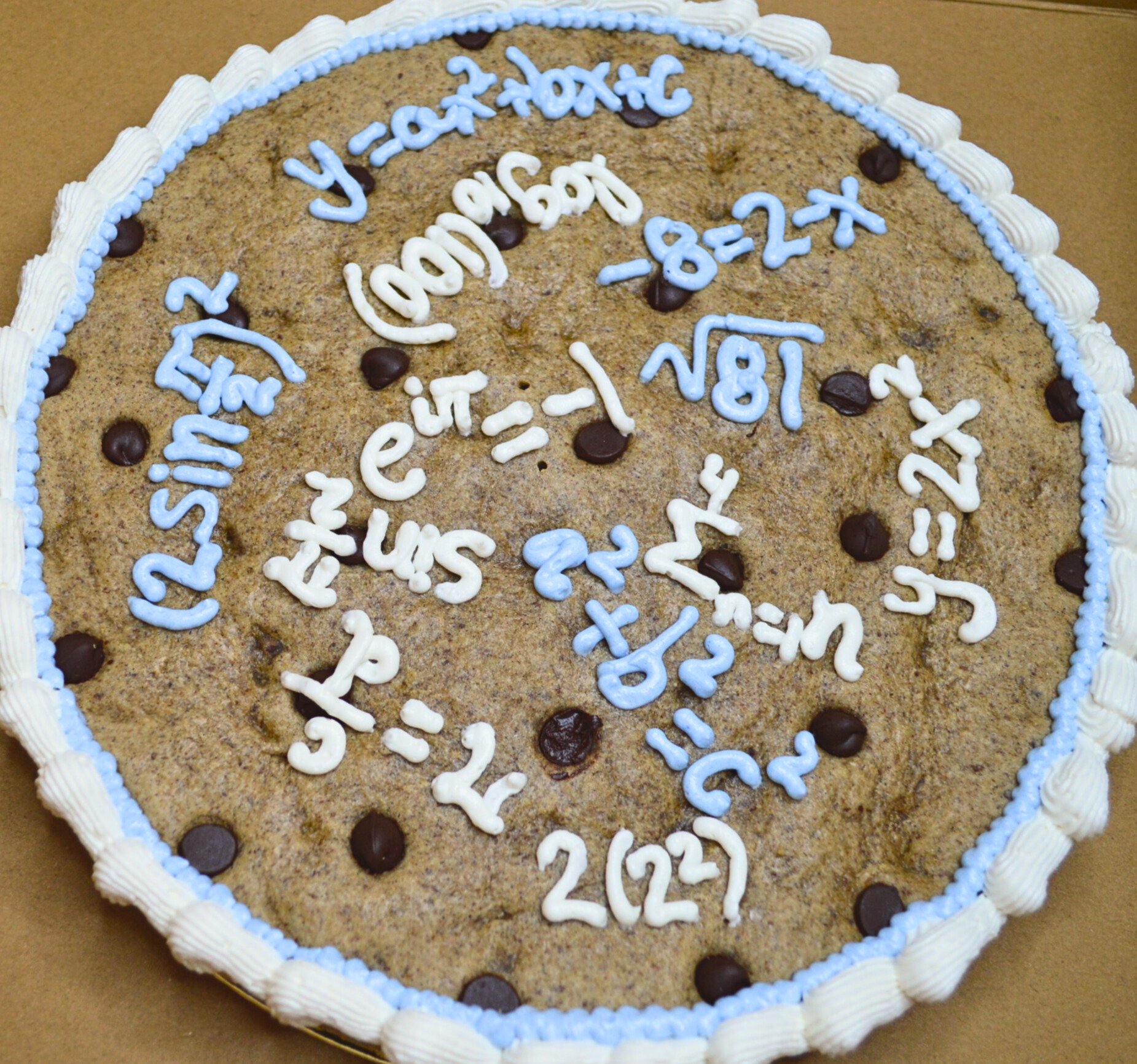 #48. Math-themed cookie cake