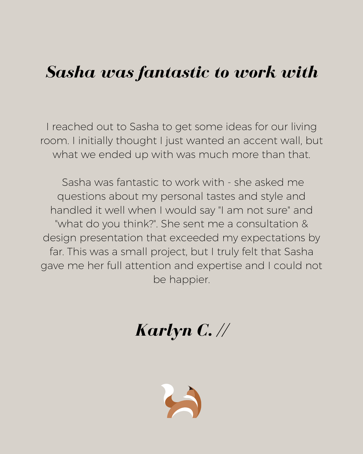 Karlyn C. Review