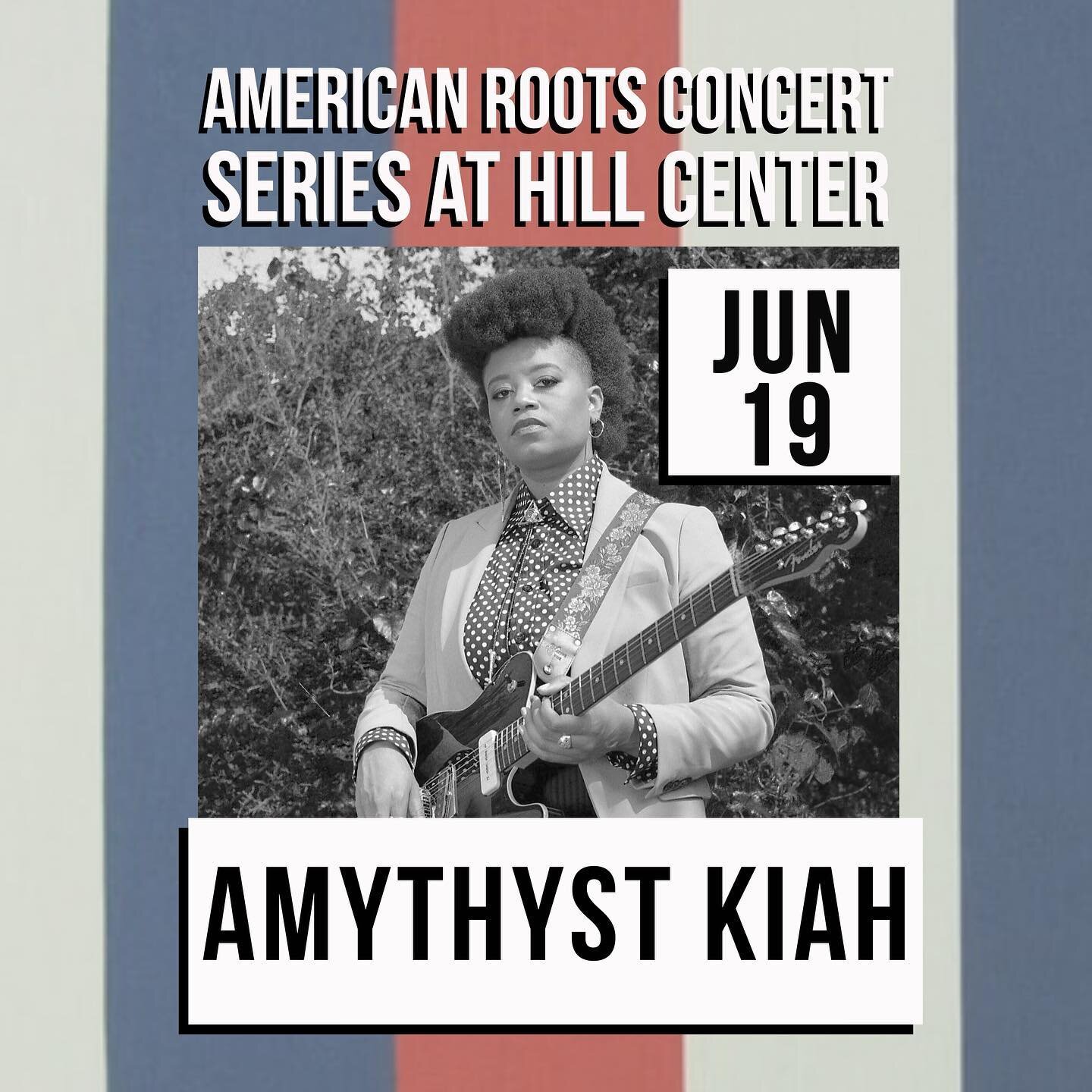 Do not miss out on our Juneteenth Celebration finale with the award winning @amythystkiah this Sunday, 6/19!

In addition, @hillcenterdc will be donating 15% of all concessions sales made from concerts throughout the month of June to @smyal_dmv, a lo