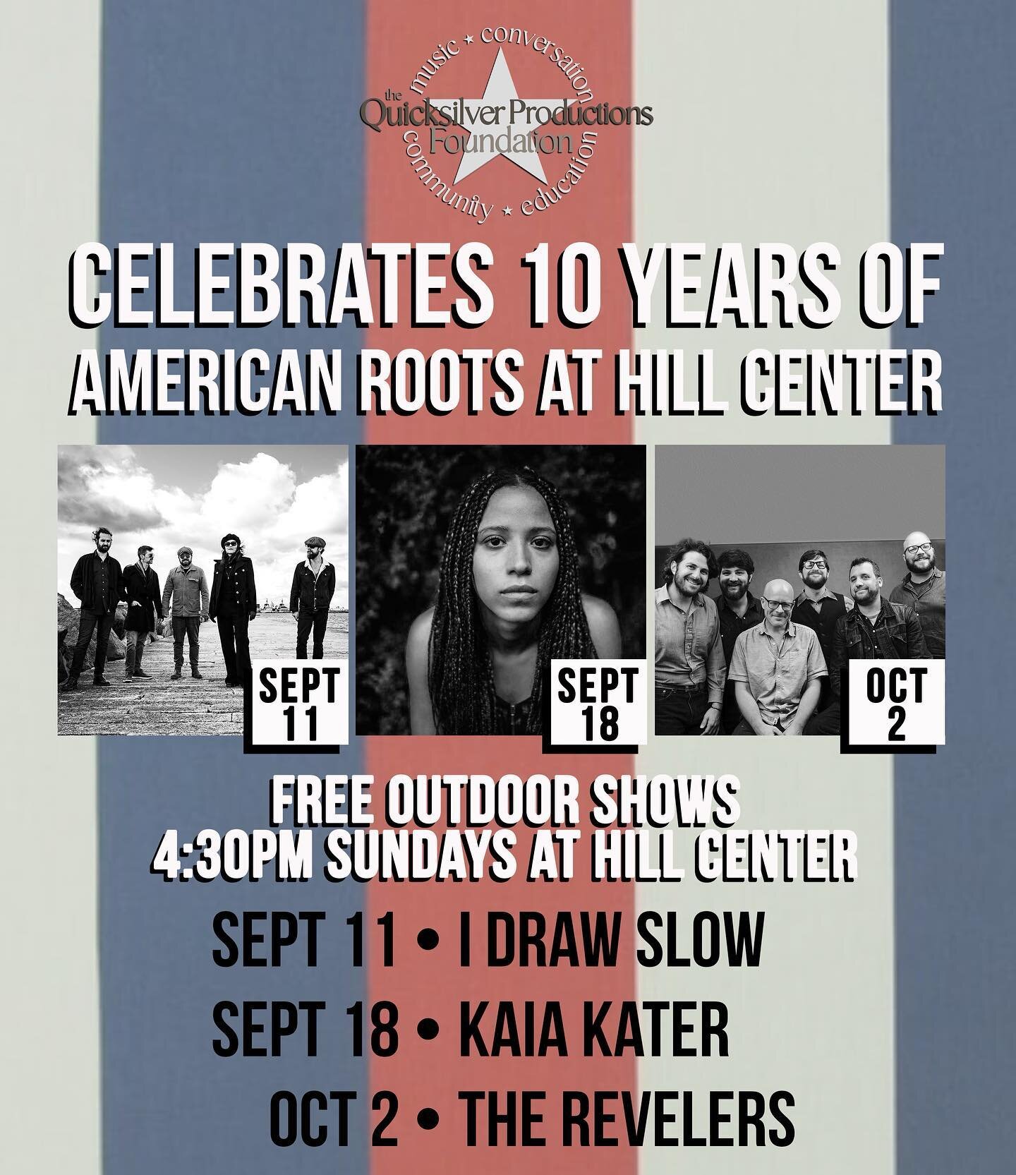 We are so happy to announce our Fall American Roots Series Lineup featuring encore performances from some of Quicksilver&rsquo;s favorite stars!

Sept 11 &bull; @idrawslow 
Sept 18 &bull; @kaiakater 
Oct 2 &bull;&nbsp;@revelersband 

You can RSVP for
