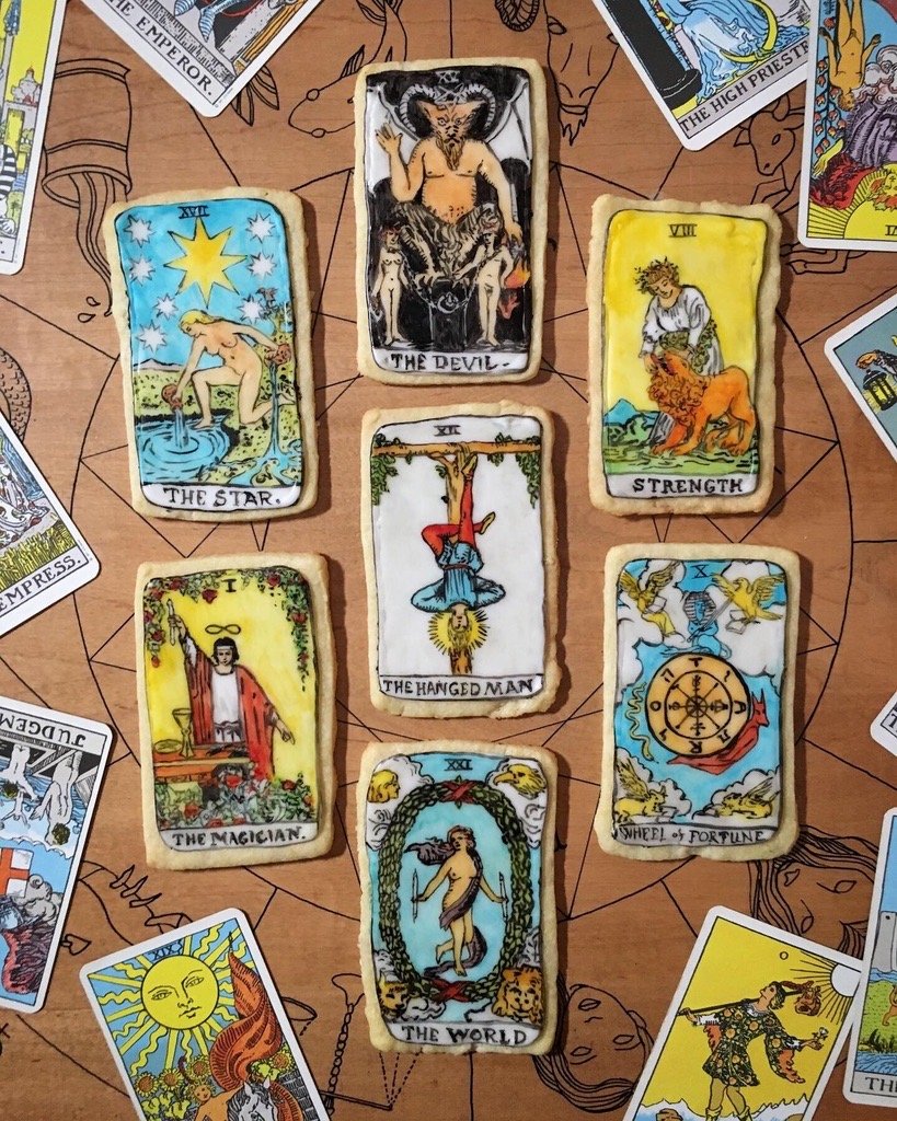 Tarot card cookies