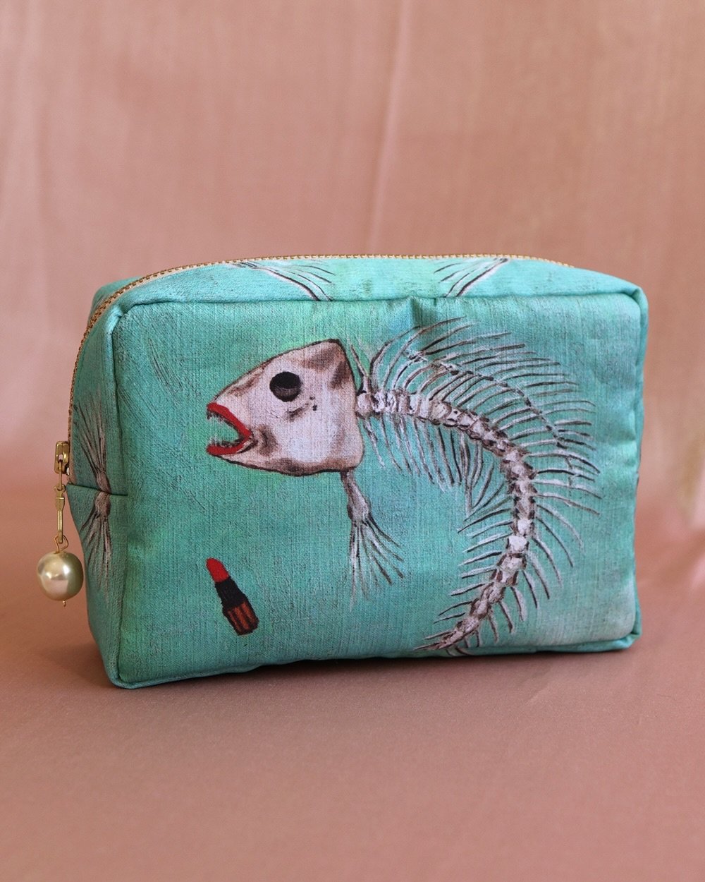 ✨NEW!✨ The Sea Witch Siren Pouch. Perfect size for makeup, travel items, craft supplies, or any small treasures you want to contain. The original design is printed on organic cotton. Now available along with other fresh goodies straight from my studi