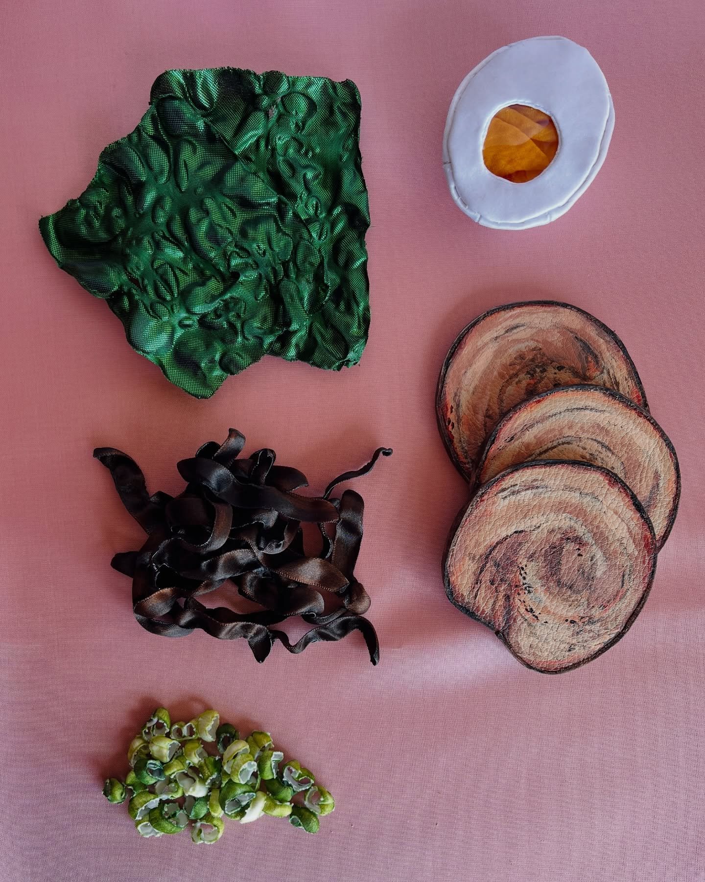 Sewin&rsquo; (cookin&rsquo;). Just some ingredients for my next purse design. 🥚