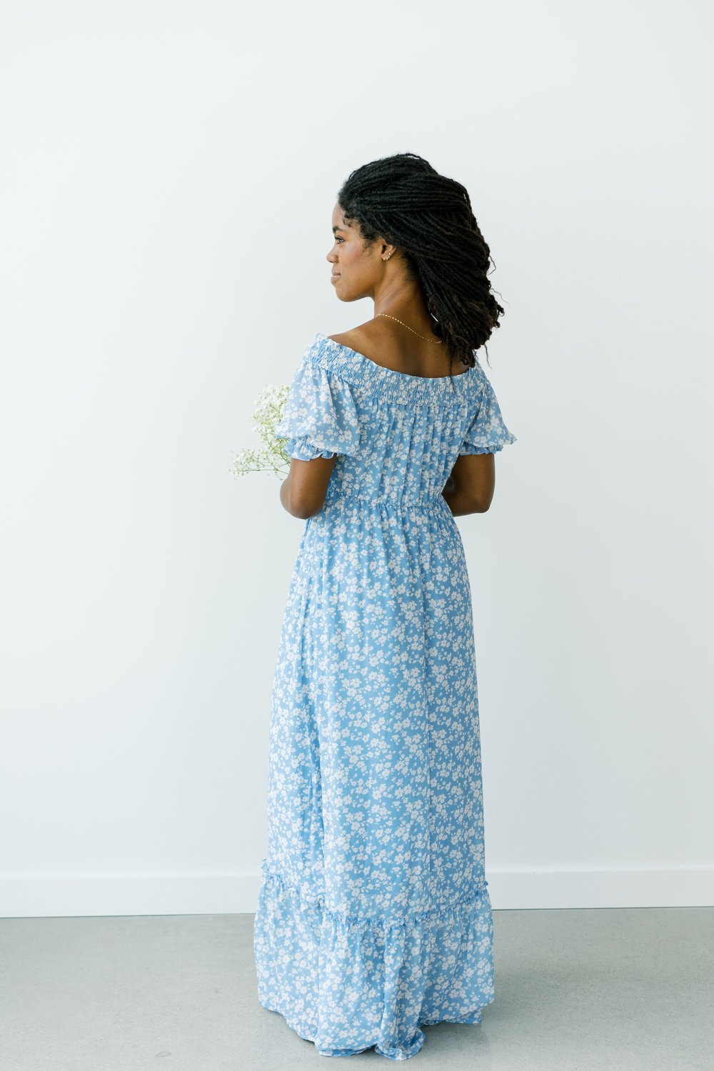CANDACE, Small Floral Print Maxi Dress