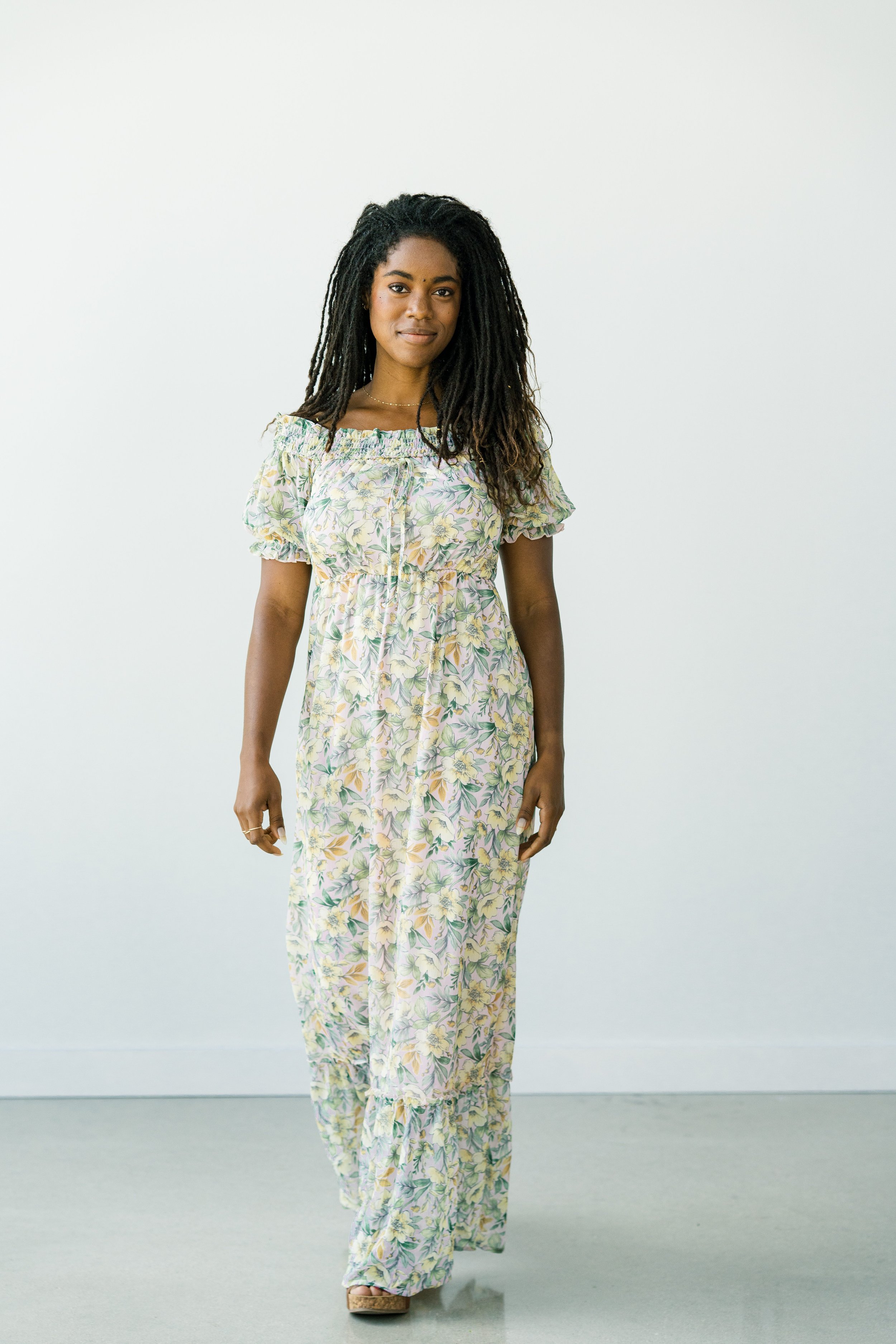 NOAH  100% Cotton Floral Maxi Dress — THE MODEST FITTING