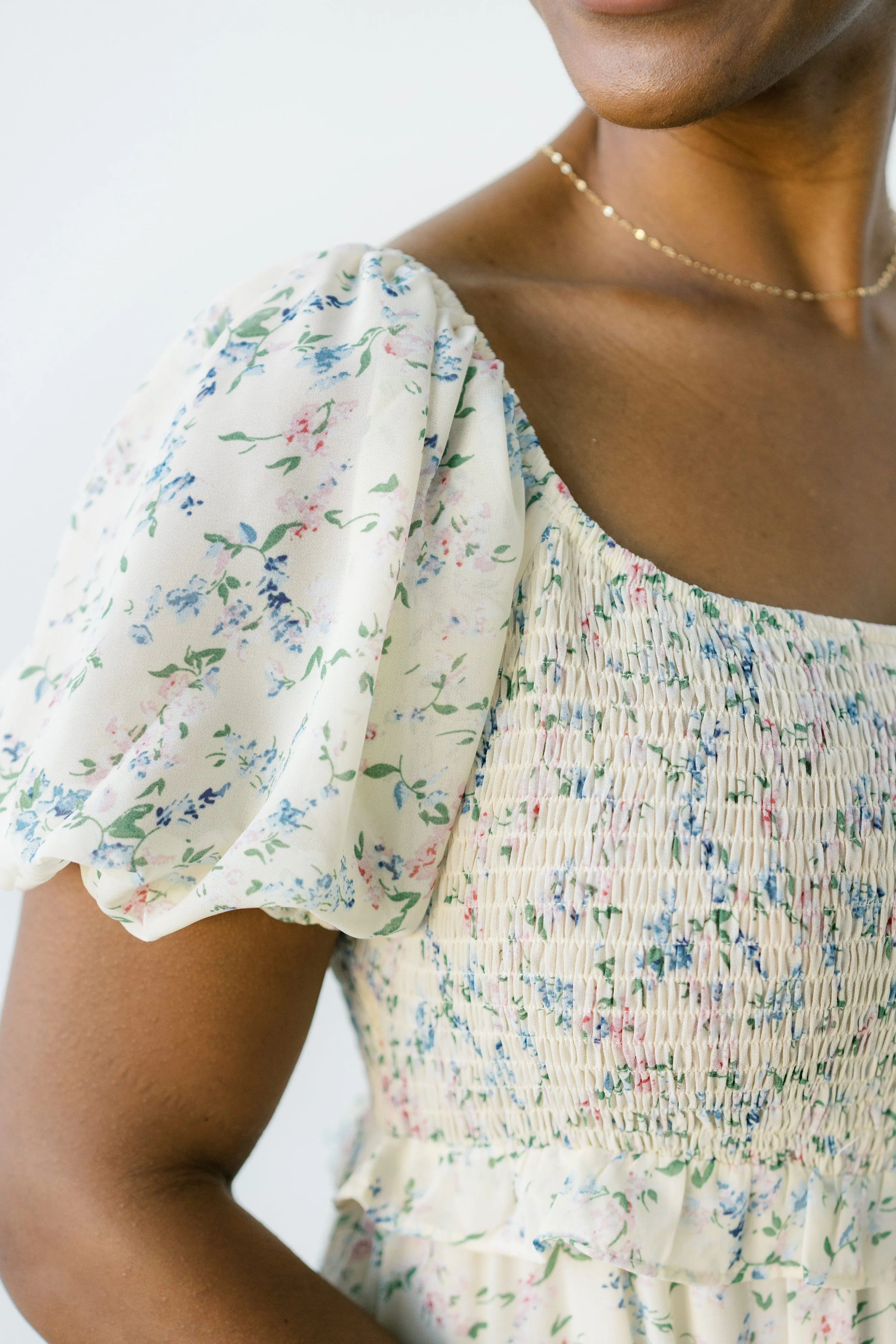 CONSISTENTLY CONFIDENT WOVEN MIDI DRESS