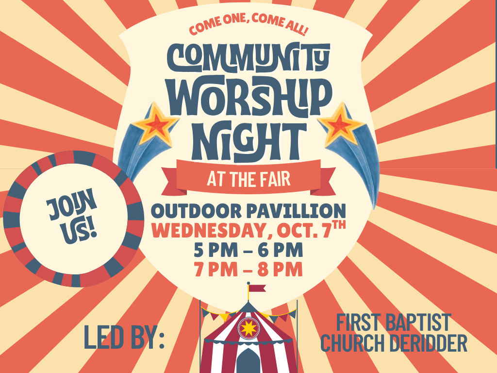 Community Worship at the FAIR and Prayer Tent