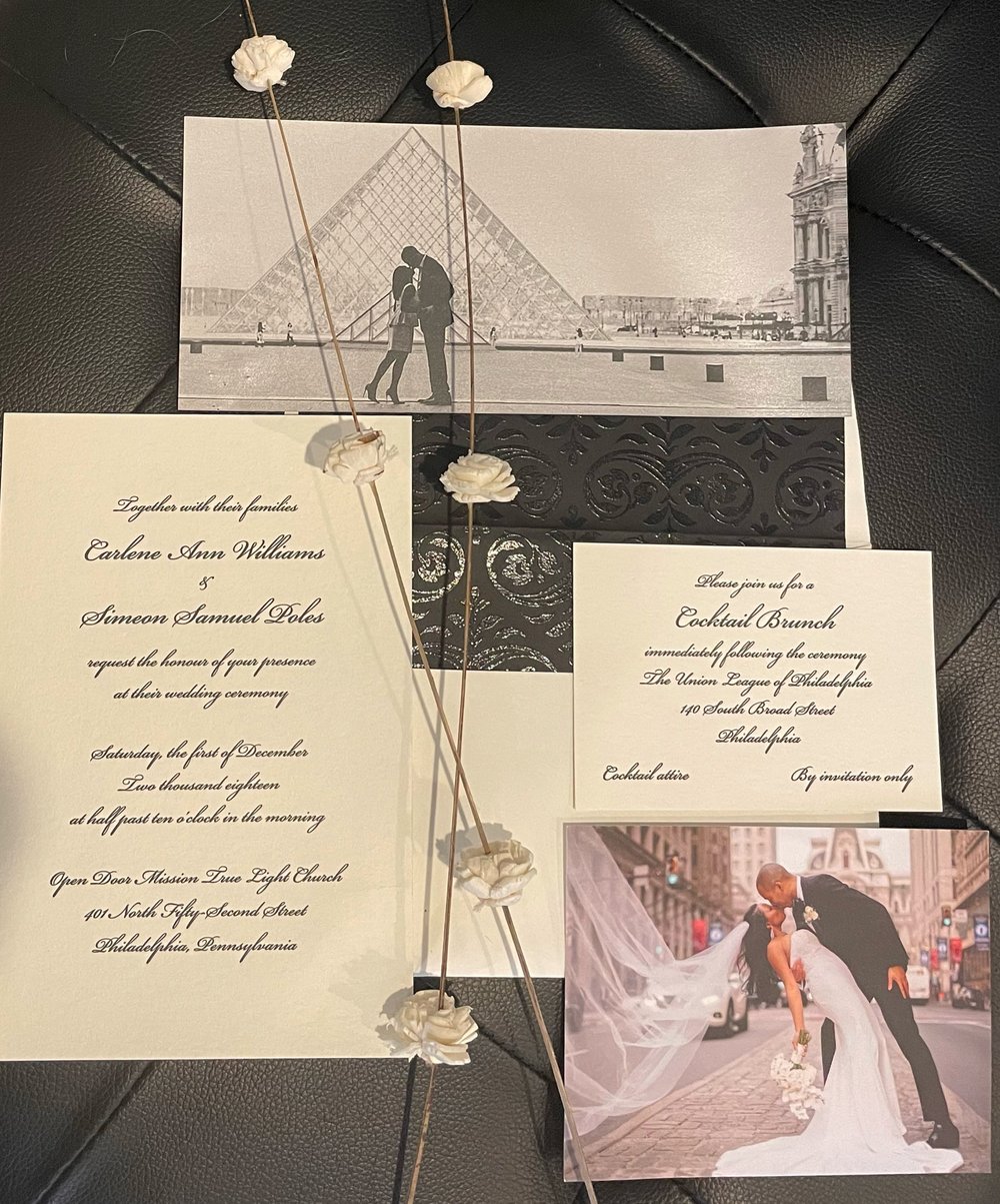Carlene and Simeon's Wedding Invitation