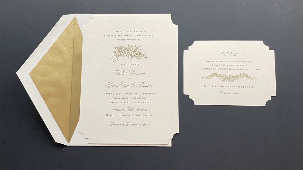 Taylor and Kevin's Wedding Invitation