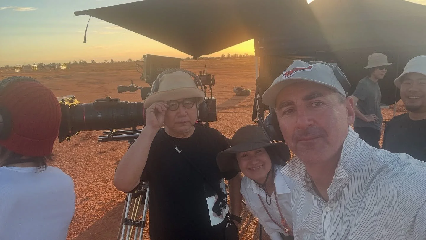 Shoot⚡️🎥🎉👍😎
.
Director Shinya Nakajima is a Titan of Japanese commercials. We are so happy to be working on his project today.

w/ seminal DOP @satoshi.seno on set in Broken Hill last couple days, today might be the day! 🤩🌞😇

.
@charlieslessar