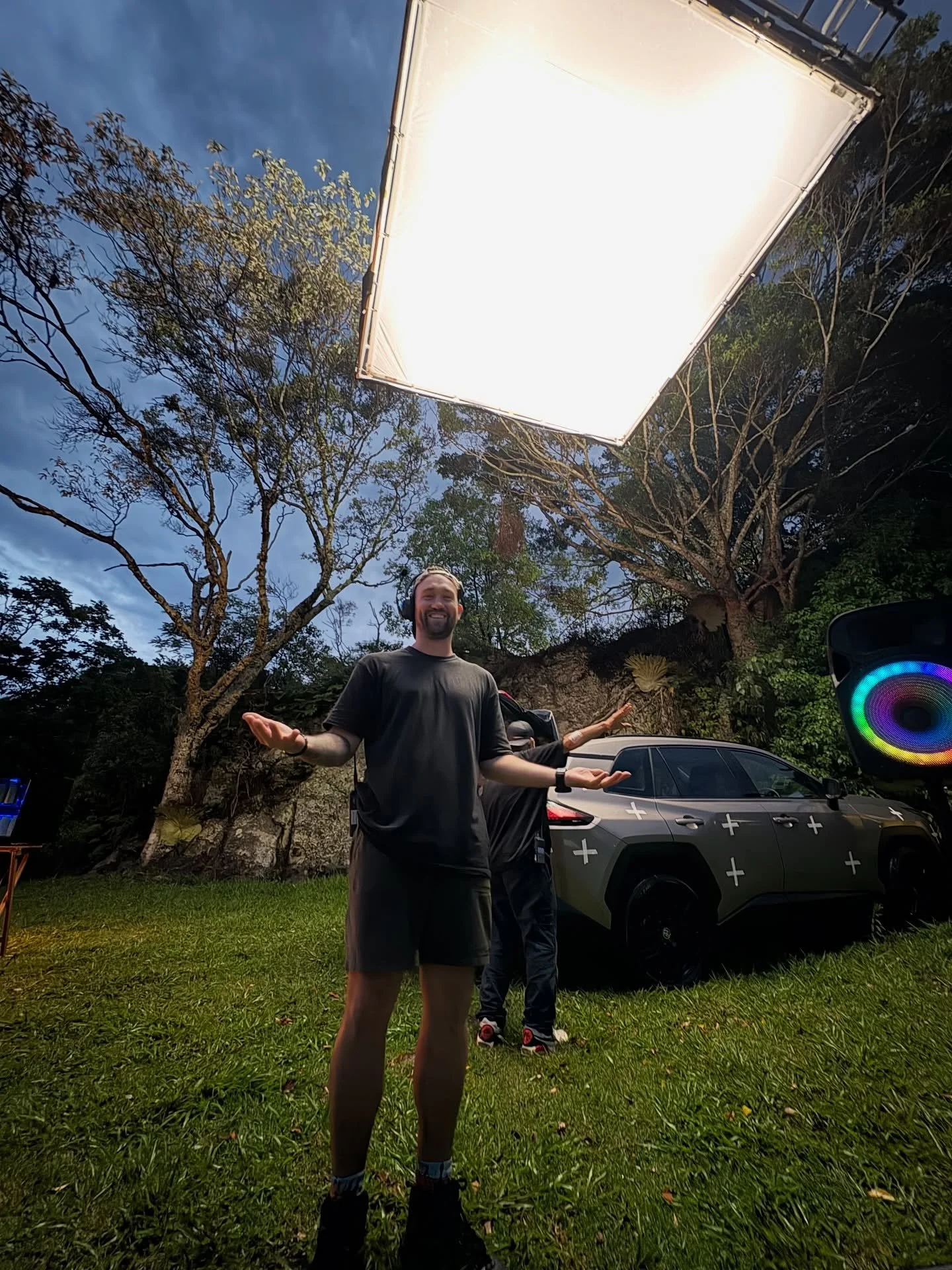 Toyota BTS from our Australia shoot w/ Dir @instakedamasahiko and  DOP @jakekoningdp 

1. Jake says &lsquo;We Lit! ⚡️&rsquo;
2. Balancing under pressure is art 🎨
3. Tiny cars on Big car always 🏁
4. Trinity or Magic Wand? 🪄
5. Pilot Calm is a Vibe 