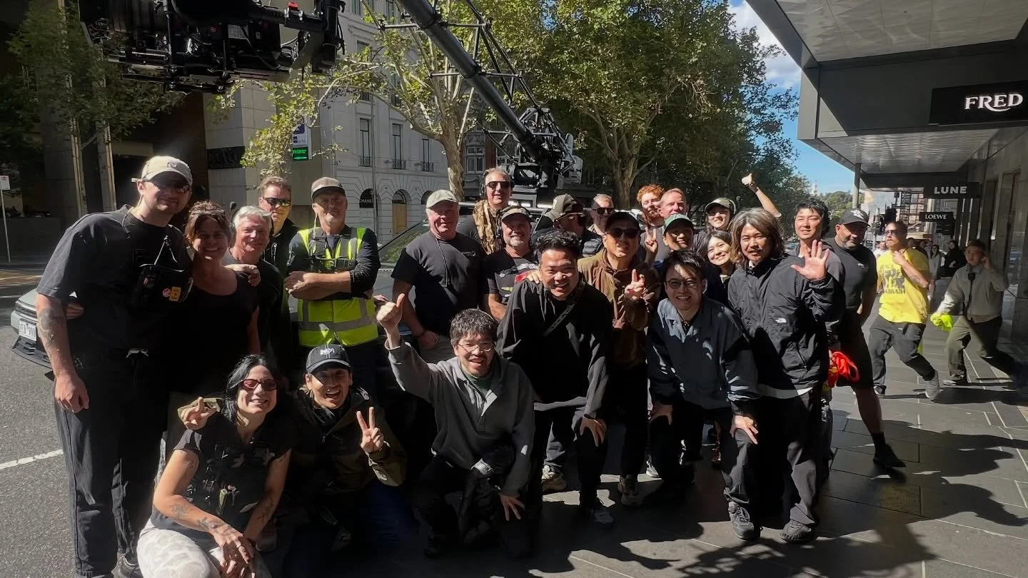 Aaaaand That&rsquo;s a Wrap! ⚡️🎬
.
Tricky Weather 🌪️🌞
Big City Crowds 🏟️🤩
Challenging Creative 🔮🪄
made this one Very Satisfying to finish 💪🏼
.
Huge effort from our hardworking local crew in Naarm / Melbourne for riding hard to the end 😊⚙️🎯
