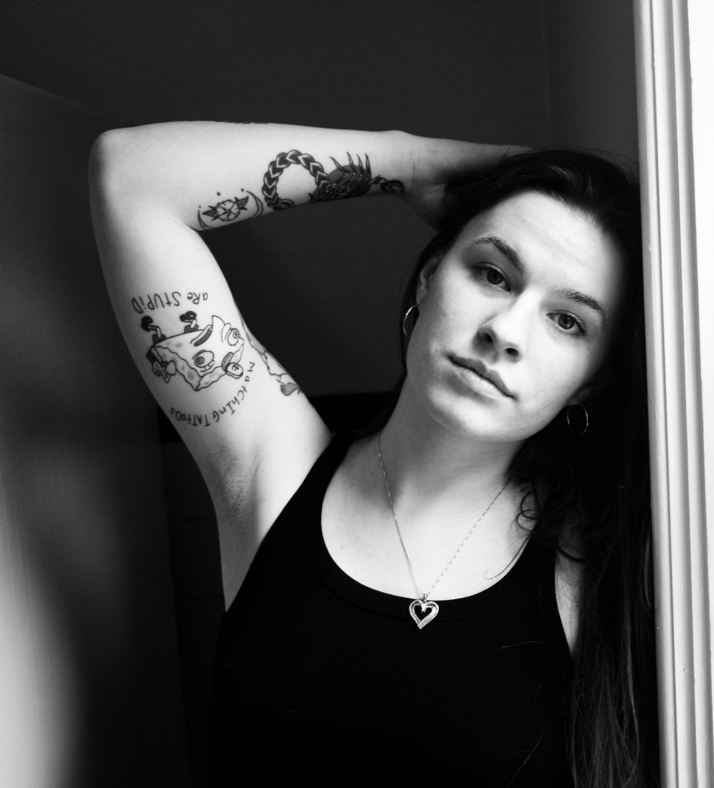 woman with tattoos