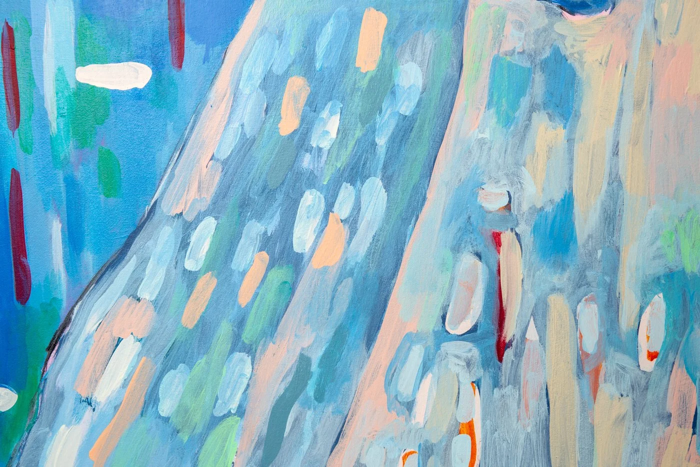 Detail: "Belonging" 64 inches x 72 inches 2025