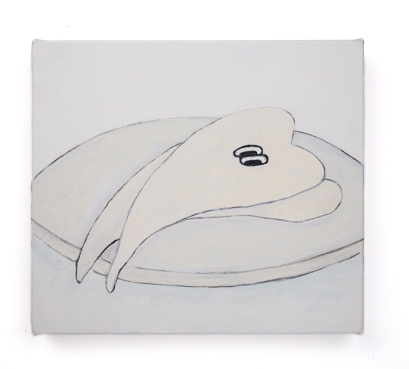 "2 on a plate #2" 13 inches x 11.5 inches 2026 