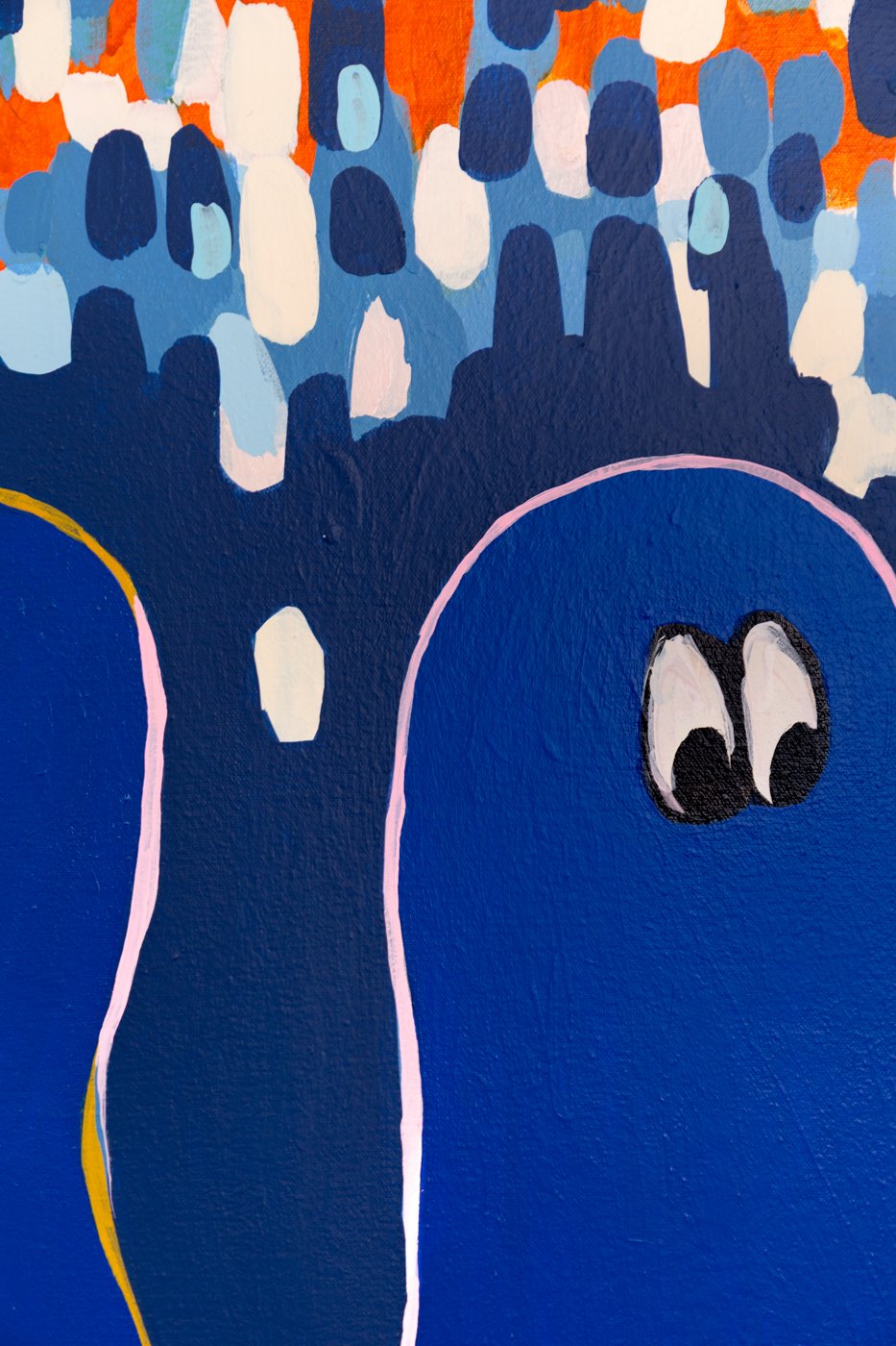 Detail: "Linked" 36 inches x 48 inches 2026