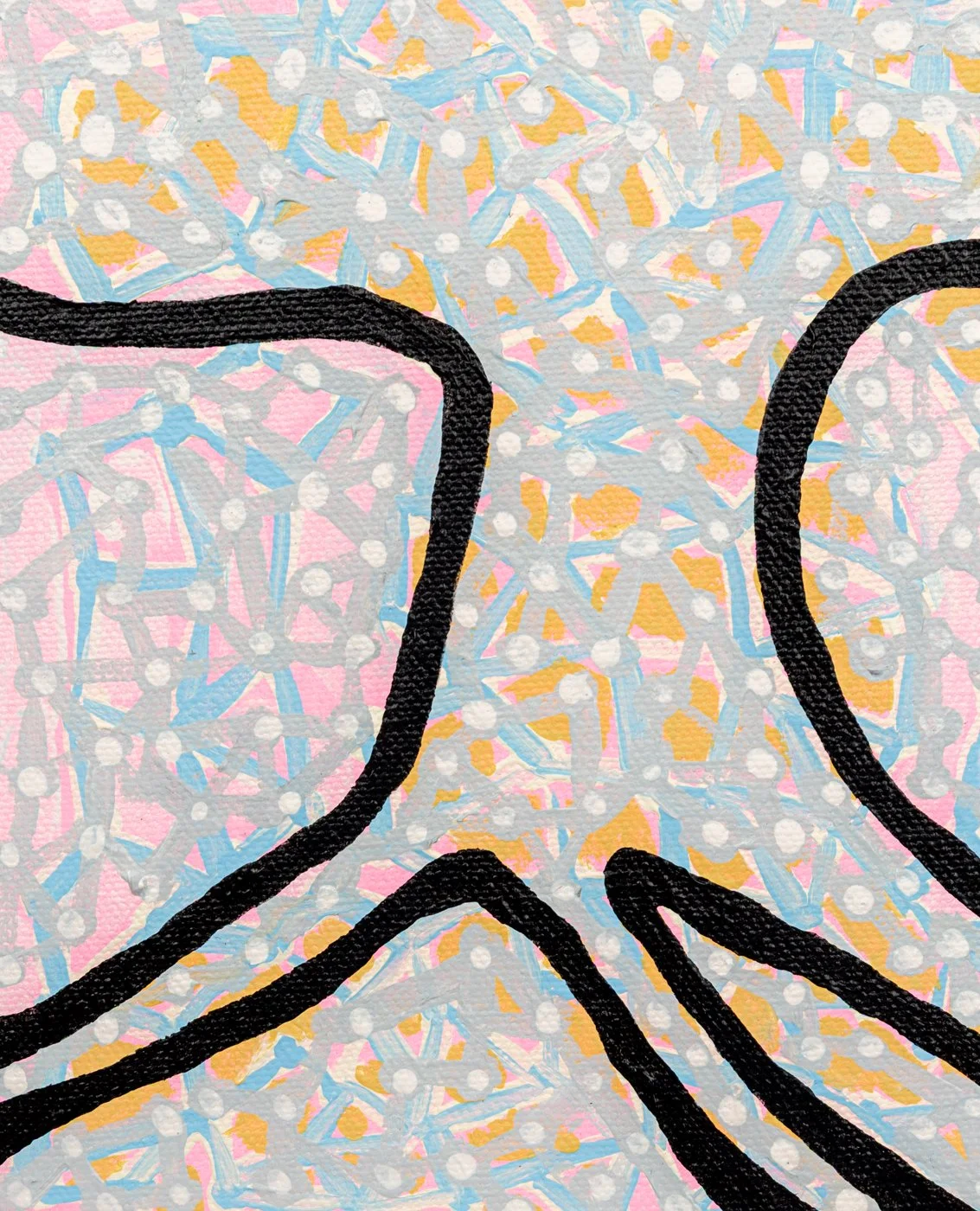 Detail: "Tree of Belonging #7" 13 inches x 11.5 inches 2026