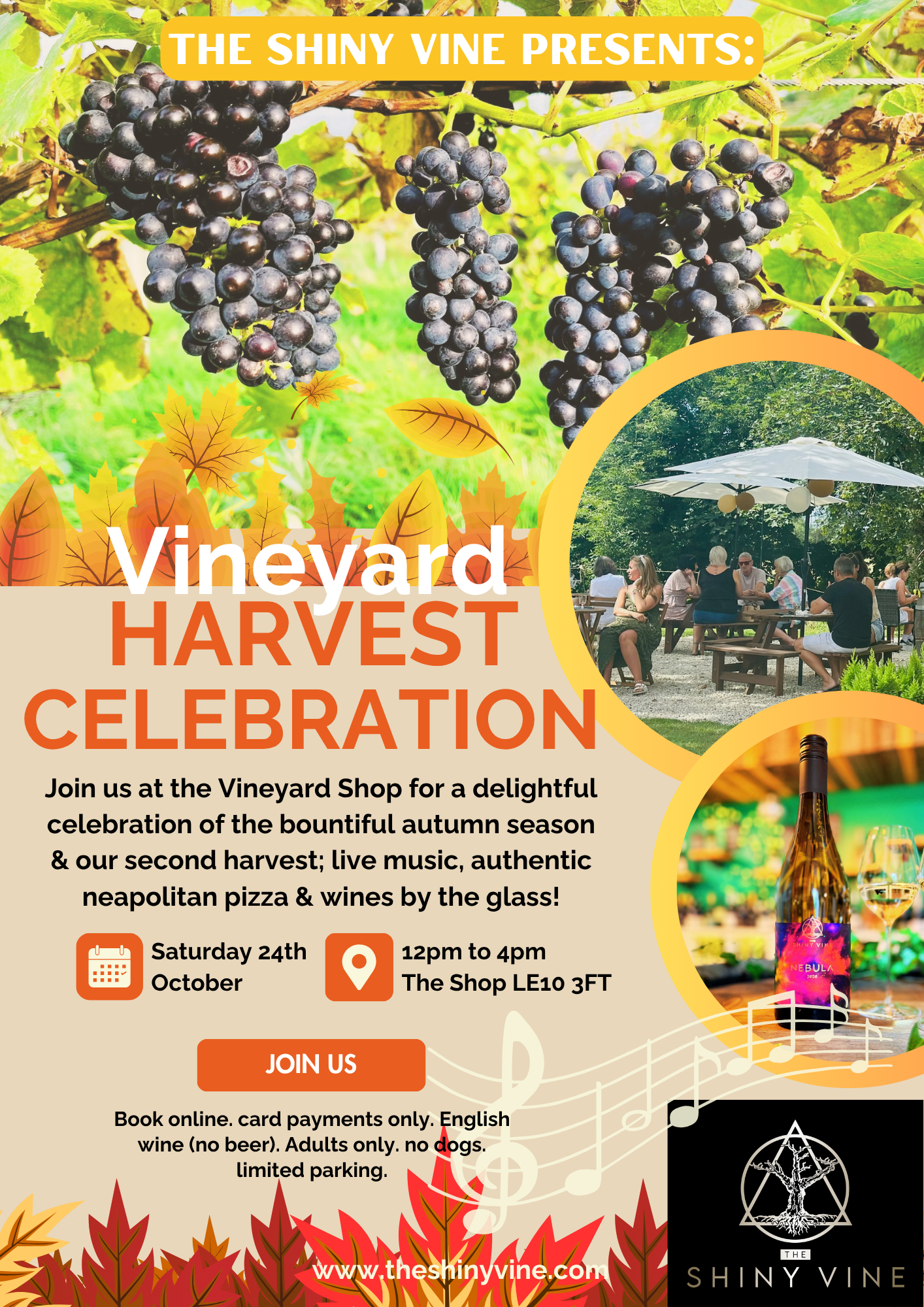 24/10/2026 - Harvest Day @ The Shop 12-4pm - FREE - general admission