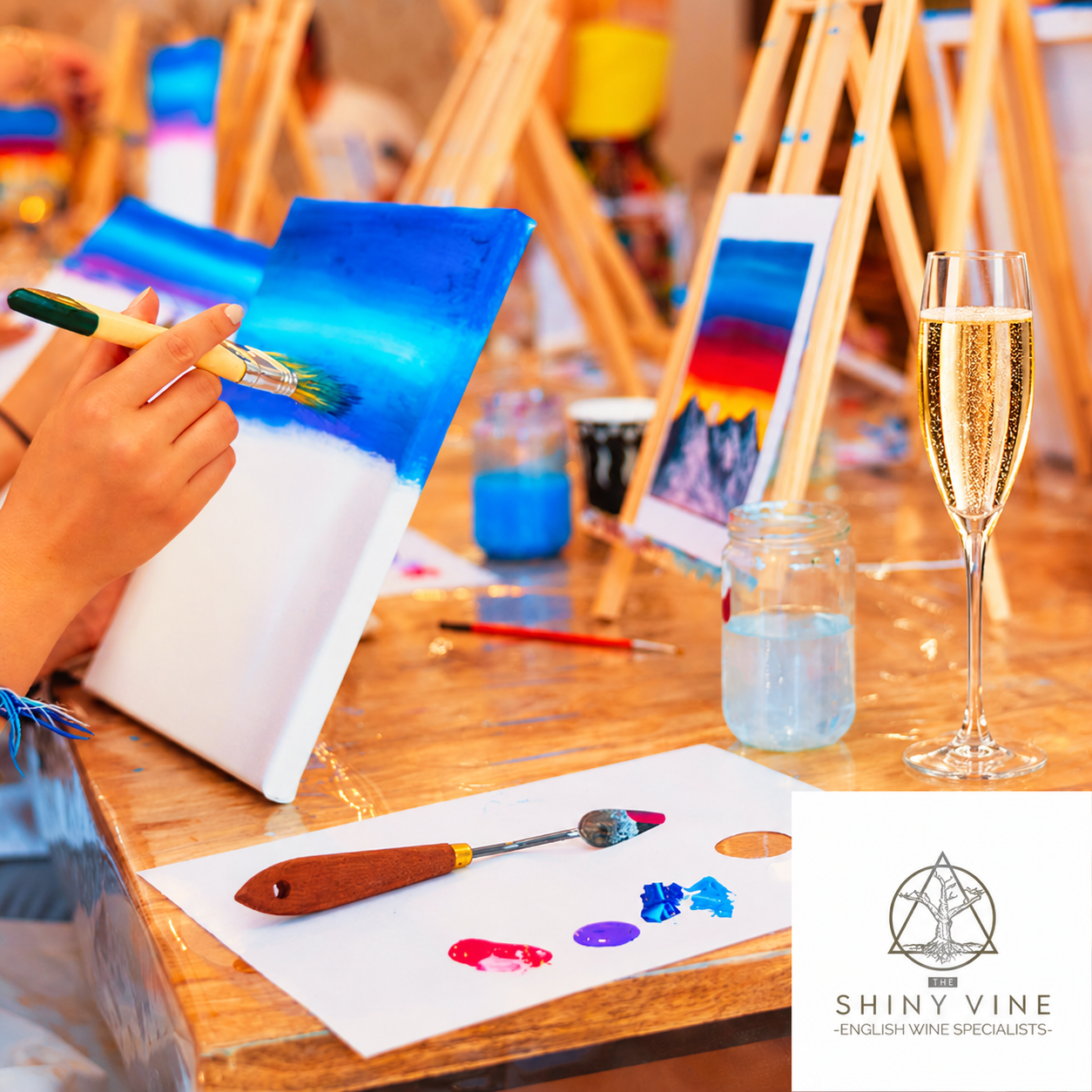 19/11/2026 The Shiny Vine Tastings: Bubbles & Brushes