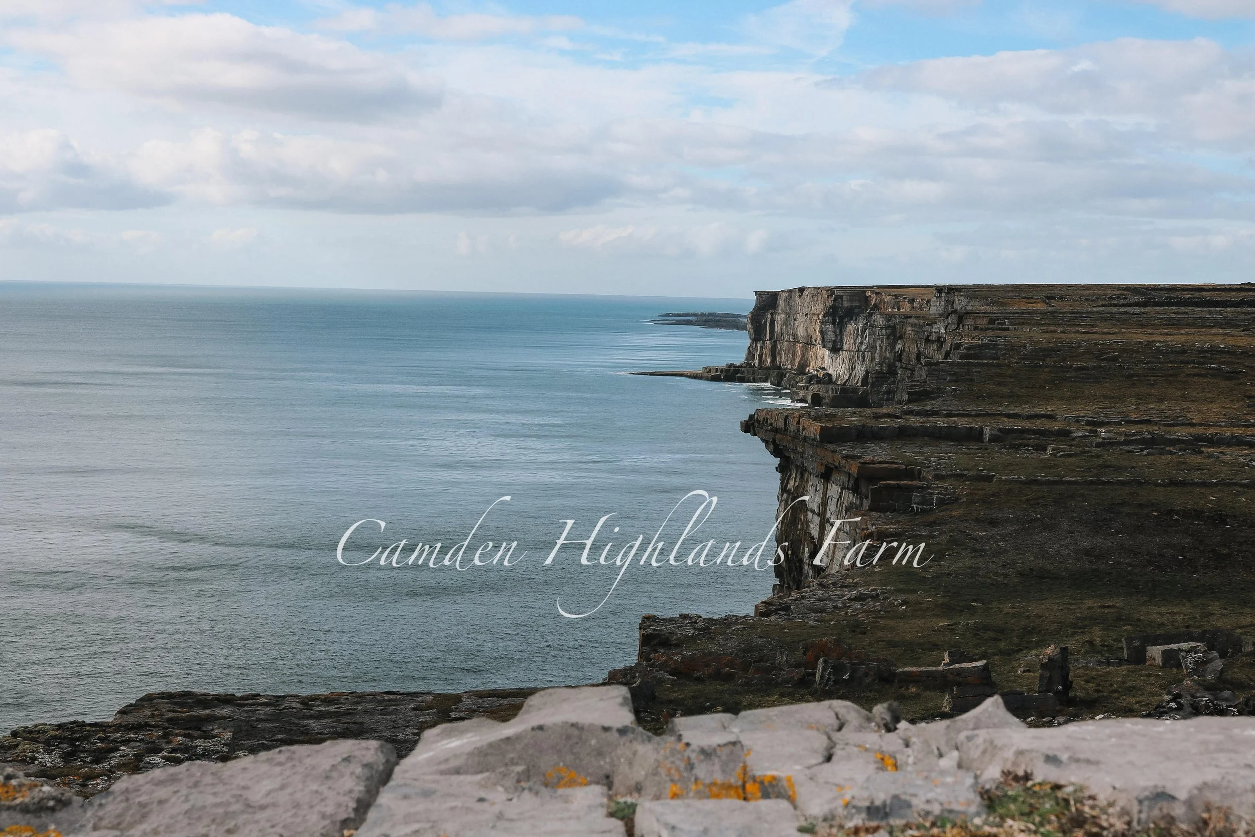 "Dún Aonghasa Cliffs" Print