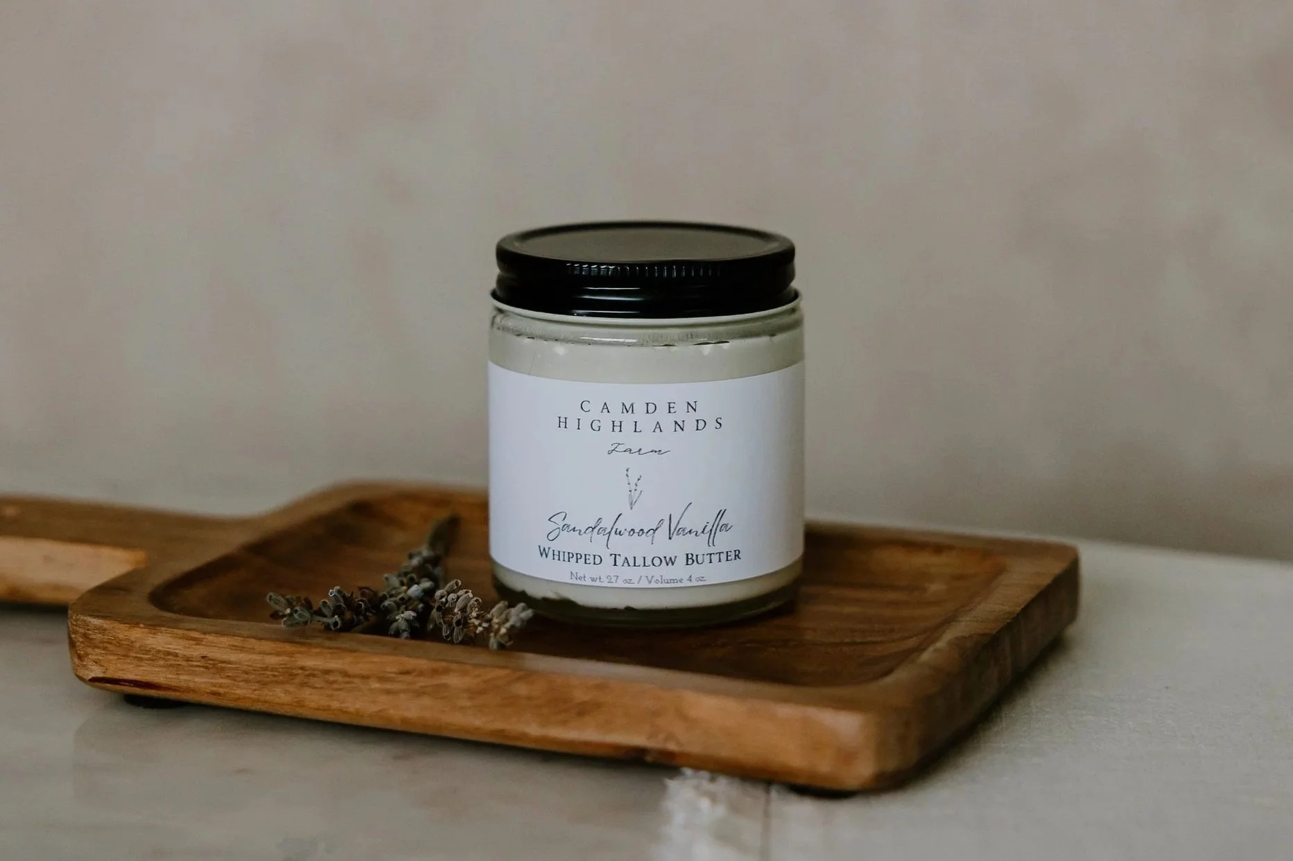 Sandalwood Vanilla Whipped Tallow Body Butter