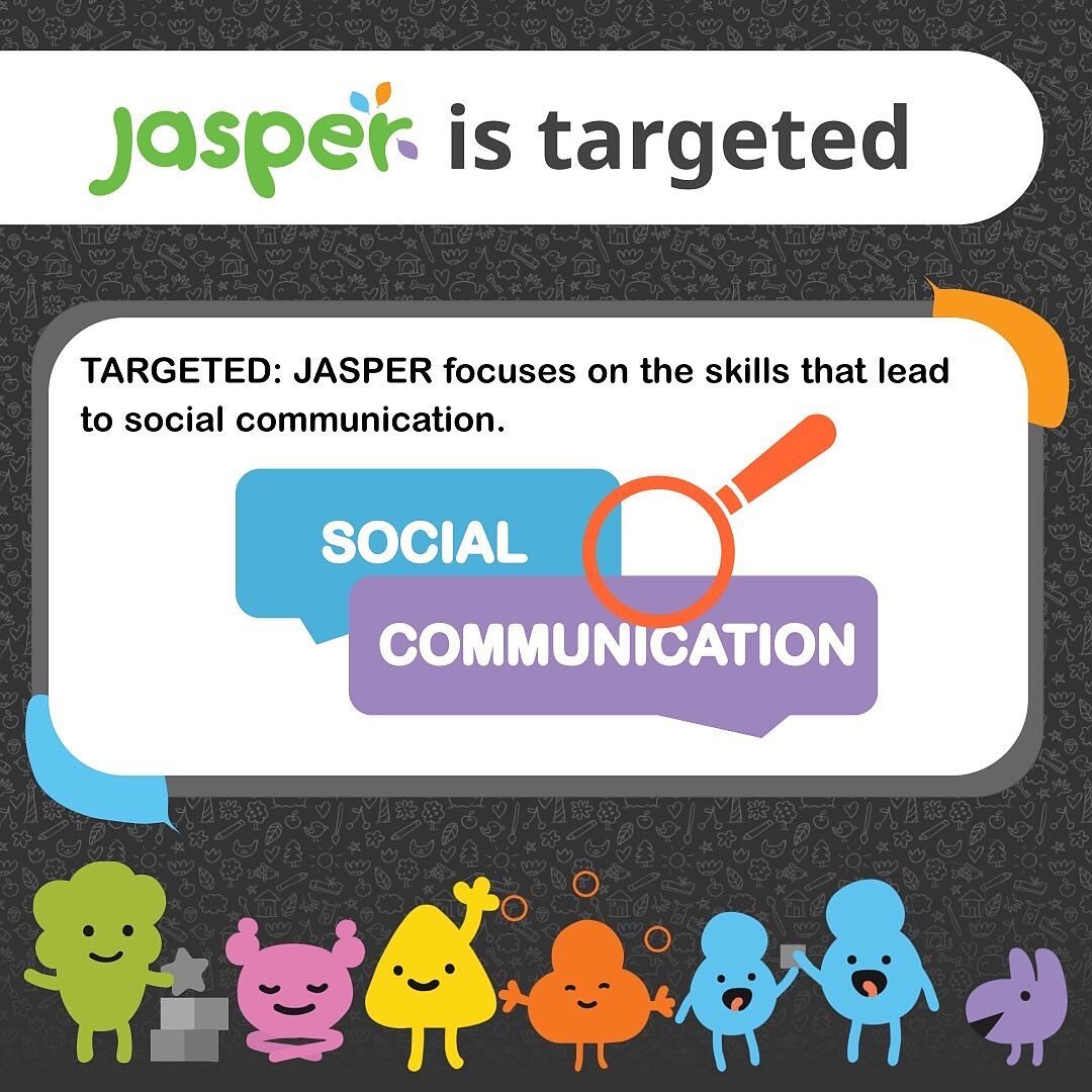 JASPER can be combined with other interventions and incorporated into diverse environments like inclusion and special education classrooms and everyday activities in the home🏡🛝🚌🎈❤️