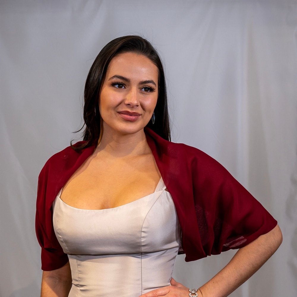 Cranberry Chiffon — Shawlee Shrugs - Main Image