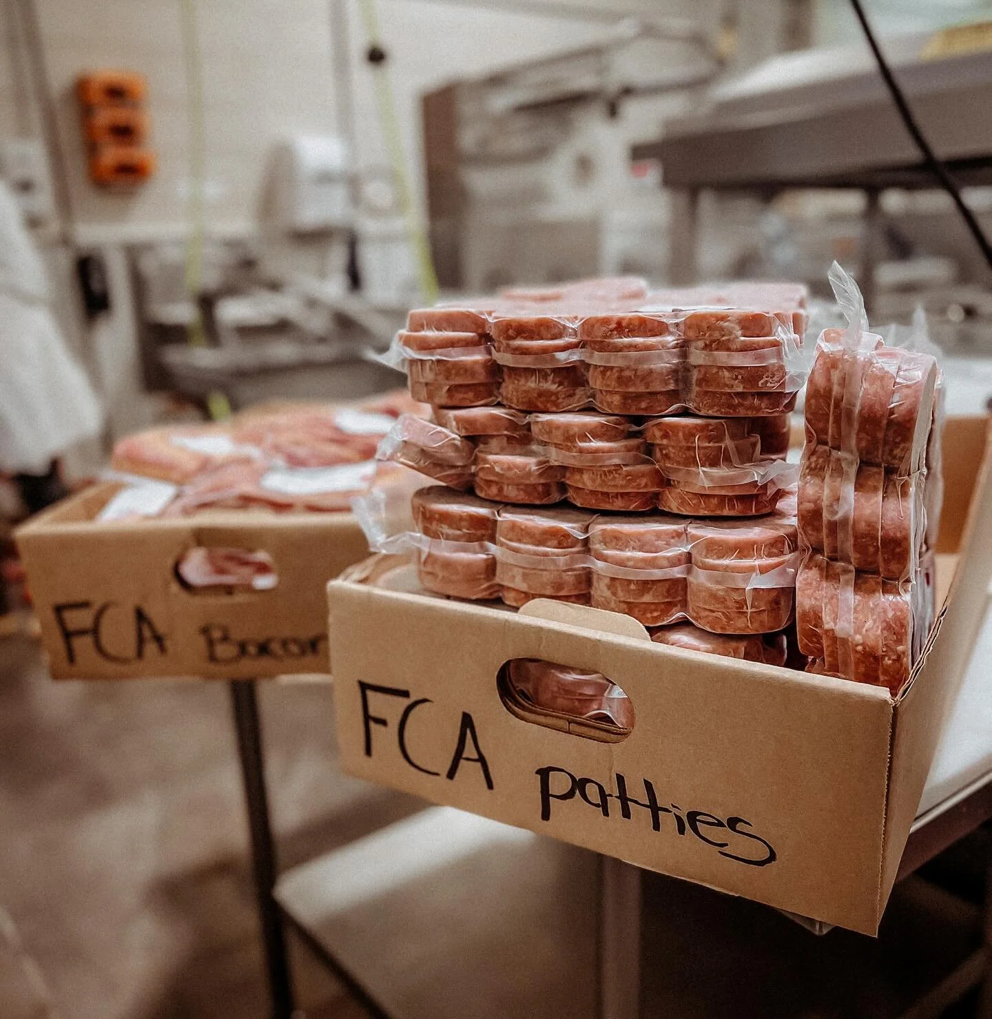 An early morning delivery of sausage patties and bacon to the Clare High School for the @clare.fca pancake supper. March 7th 6:00-7:30 pm. Get your tickets at the door!
.
This is FCA&rsquo;s sole fundraiser. Raised funds go directly to serving and su