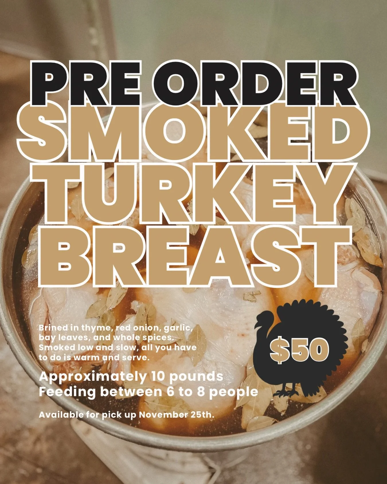 Thanksgiving made easy, and smoky. 🦃 
Order today on our website: thecutprocessing.com