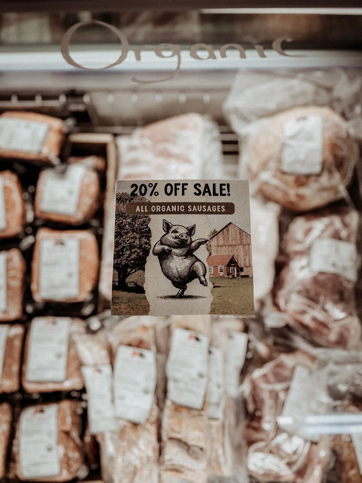 ORGANIC SAUSAGE SALE! Take advantage of 20% off all organic sausage as we make room for new product!