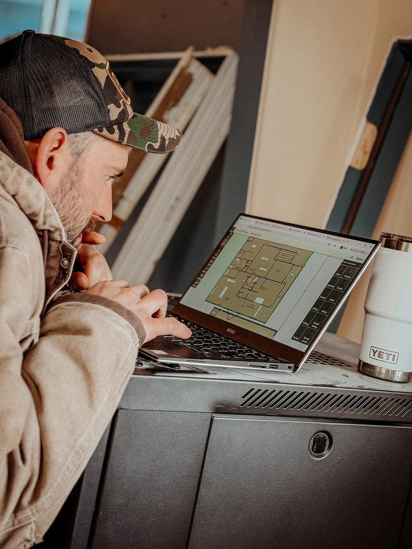 Blueprints and big plans. 🐄 🦌 🐖