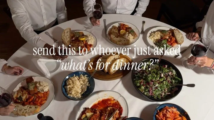 For the nights you want Bar Italia, but not the leaving-the-house part.⁠
⁠
Introducing Dinner for 4, our new family-style dinner to go. ⁠
⁠
Choose one salad, one pasta, and one entr&eacute;e, plus half a loaf of our grilled country bread. Everything 