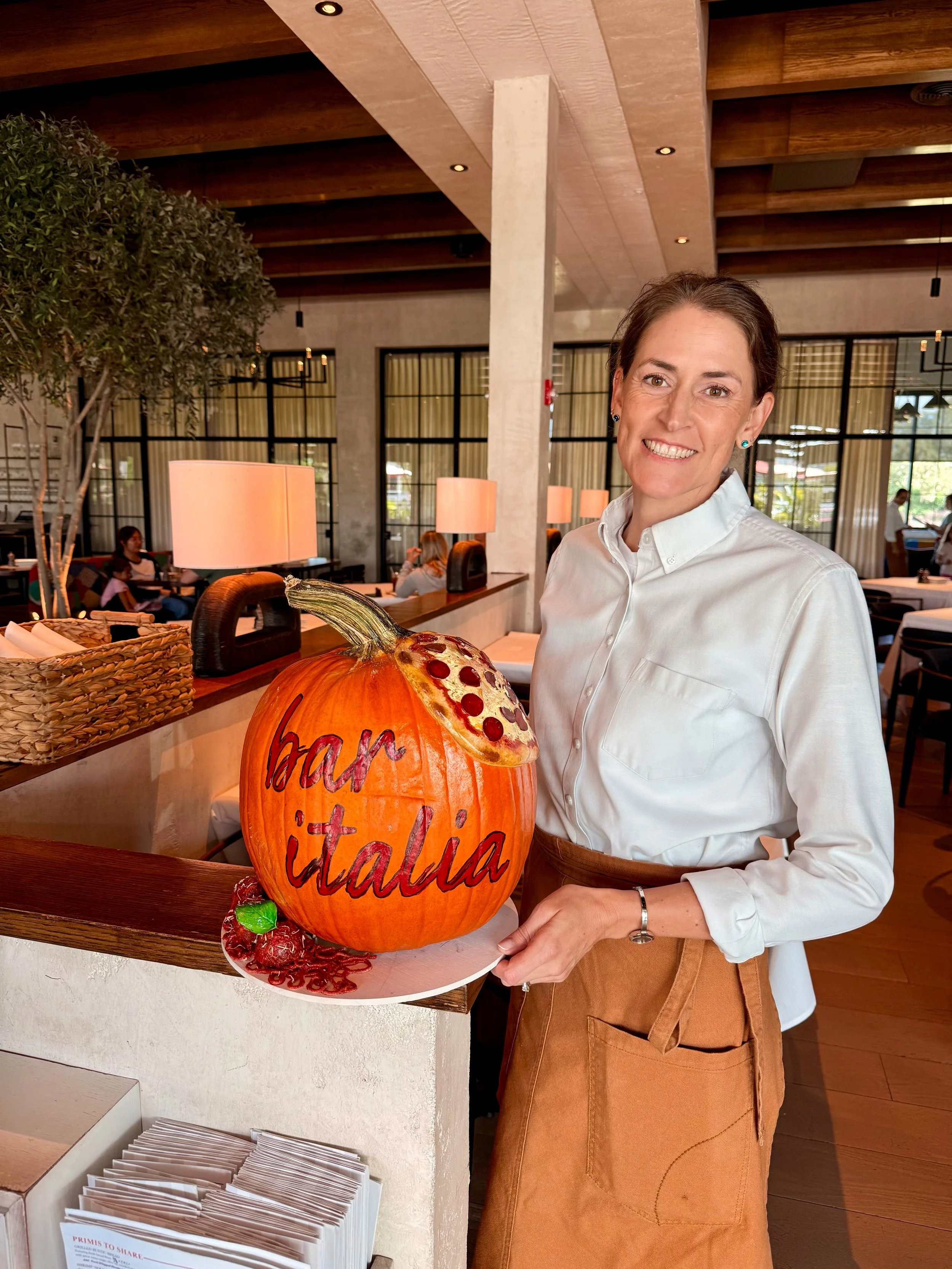 A little fall masterpiece courtesy of our very talented server, Kate!