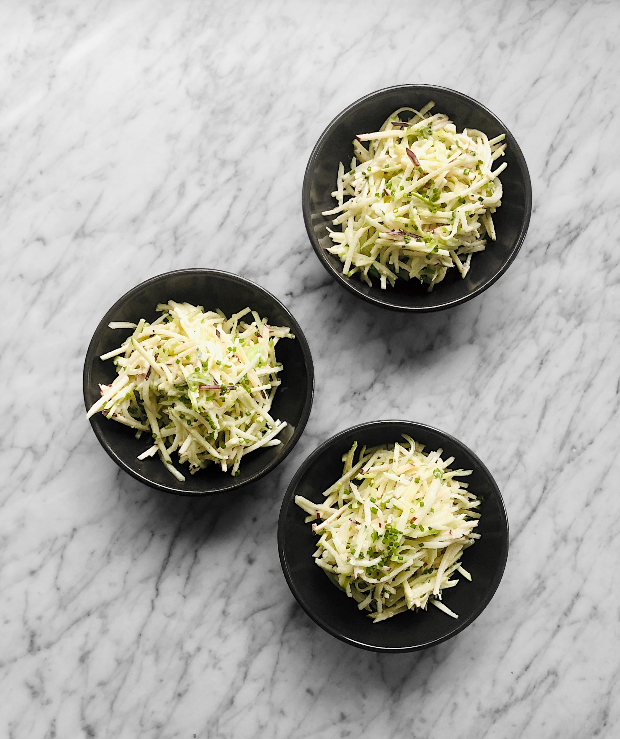 Rémoulade de chou-rave et pommes