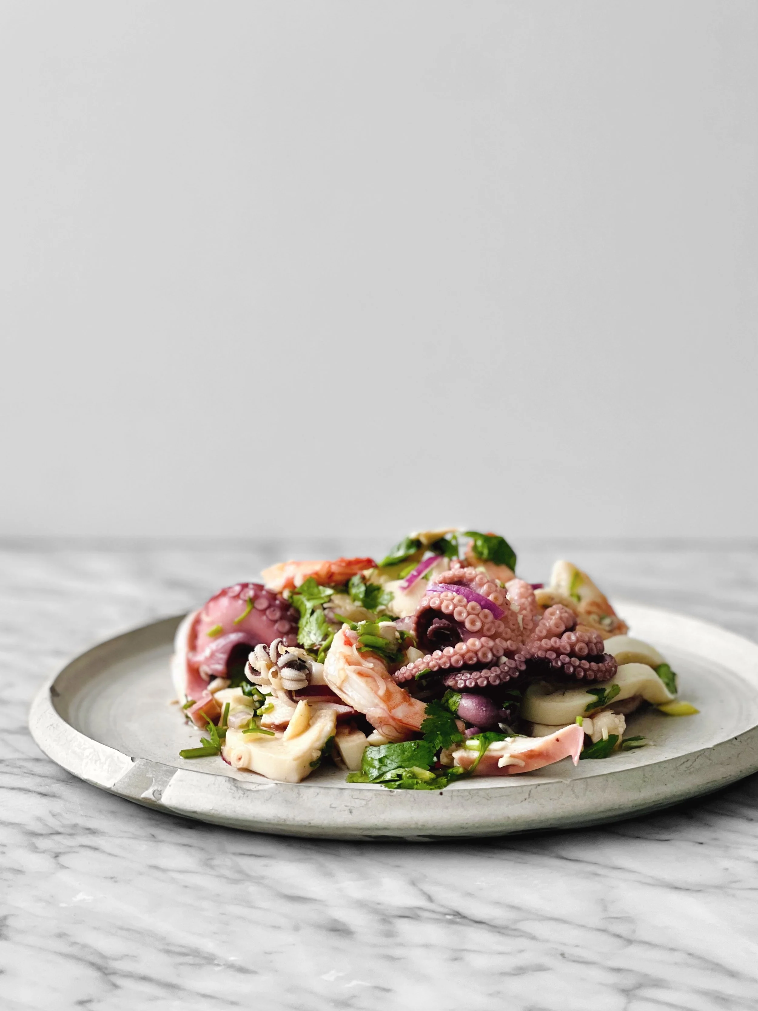 Salade de fruits de mer à la thaïlandaise