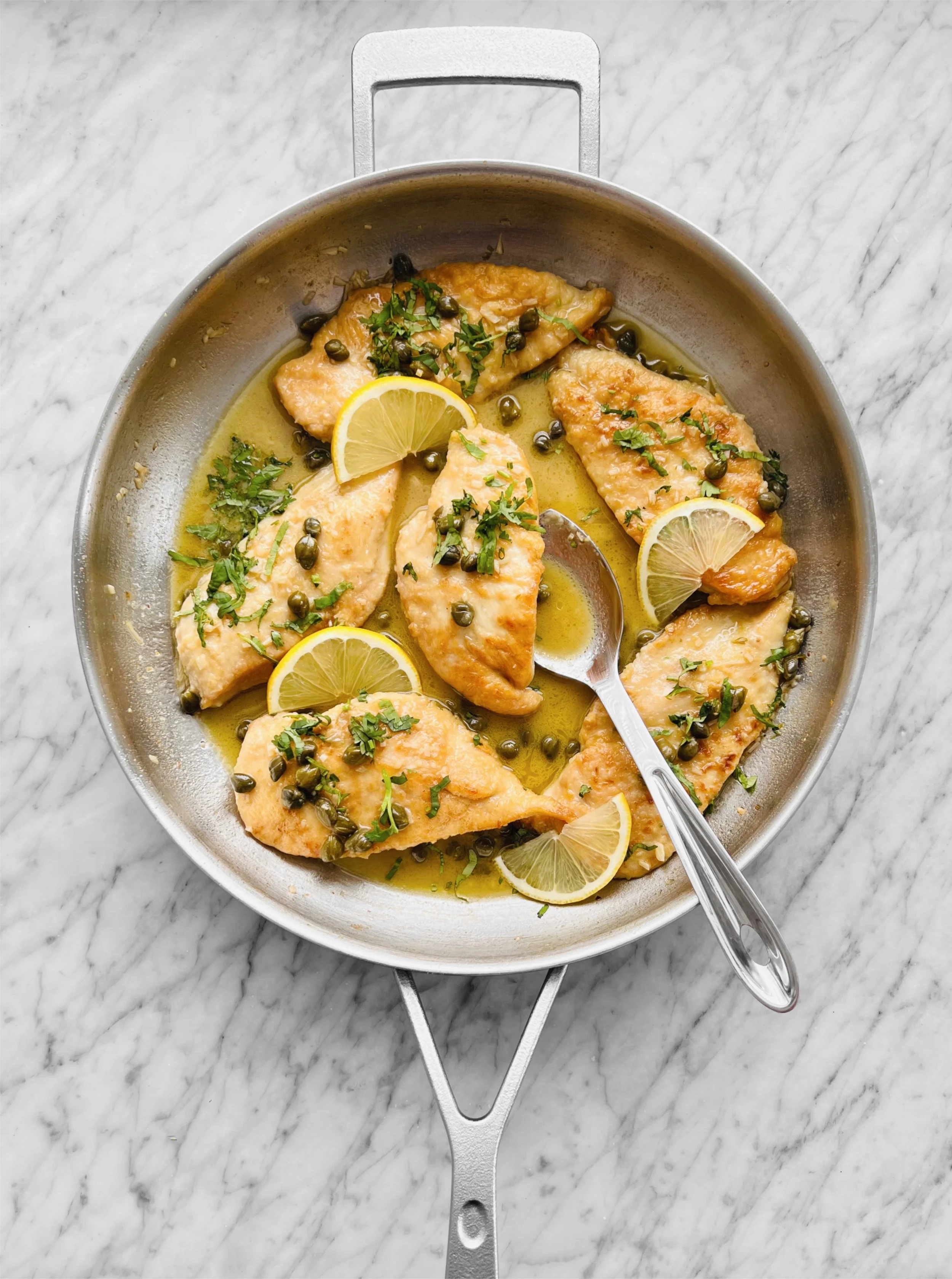 Poulet piccata au yuzu
