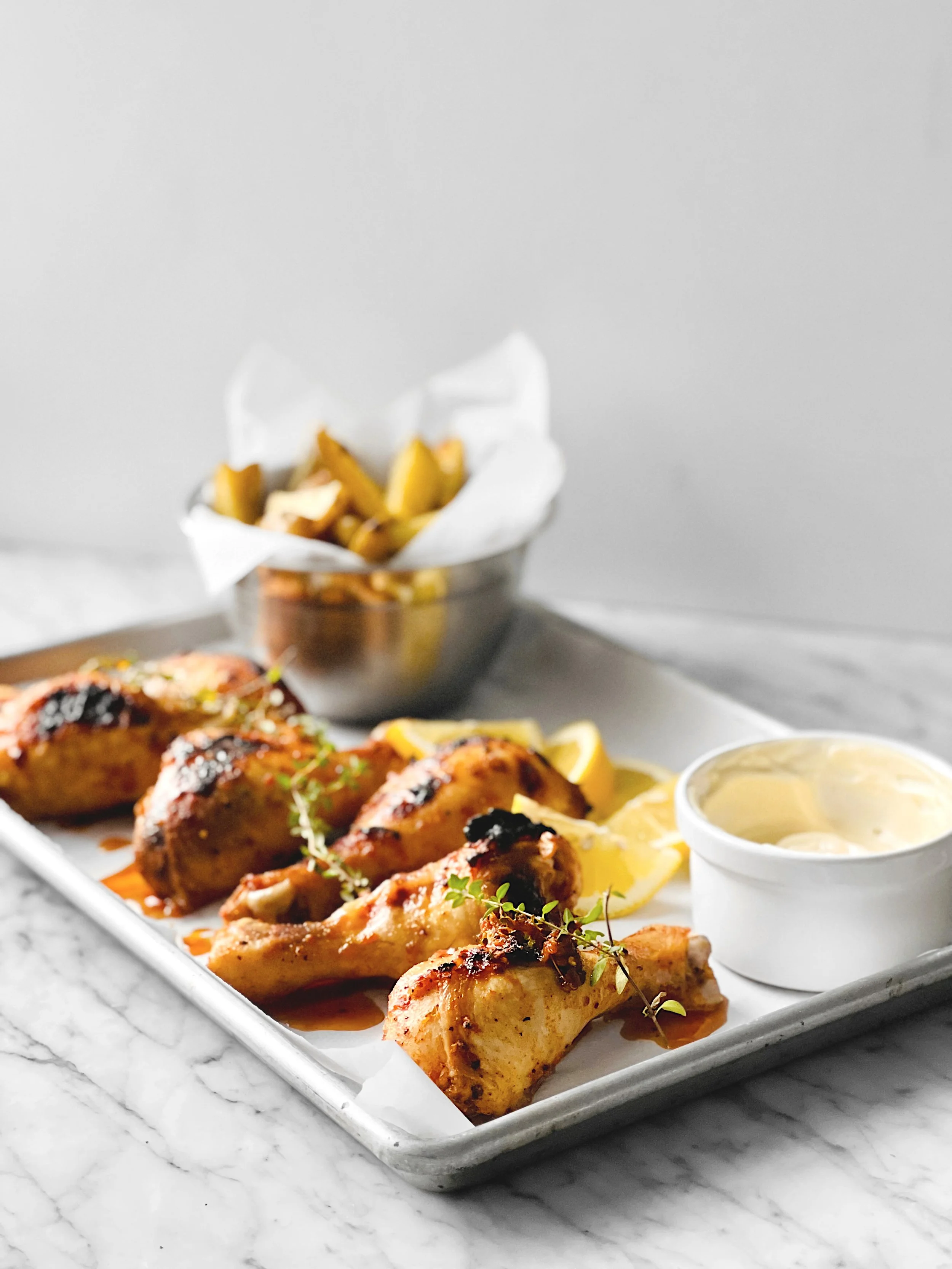 Pilons de poulet à l'ail et au poivre de Cayenne