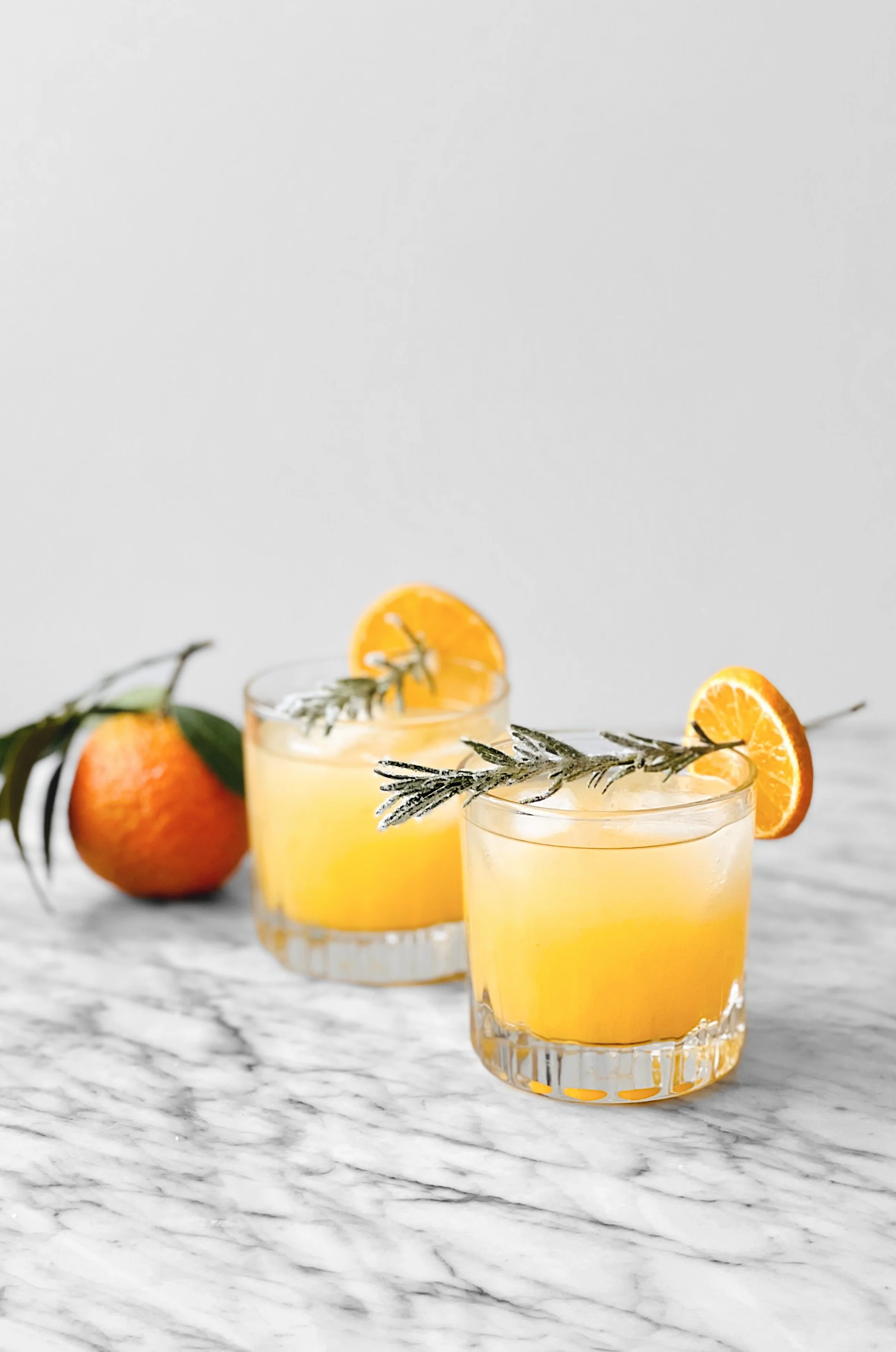 Vodka-clémentine au romarin