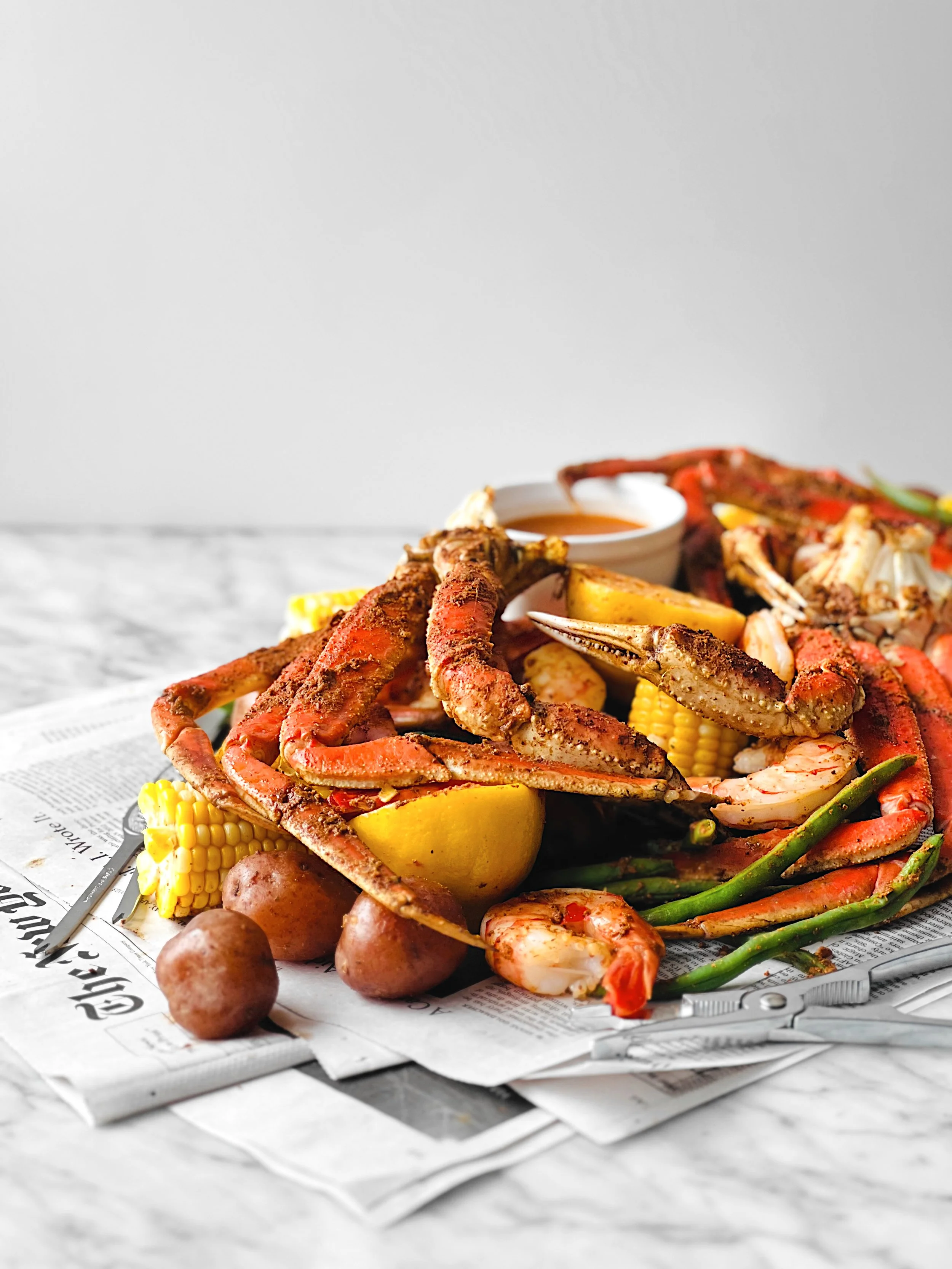 «Crab Boil» vapeur à l'américaine