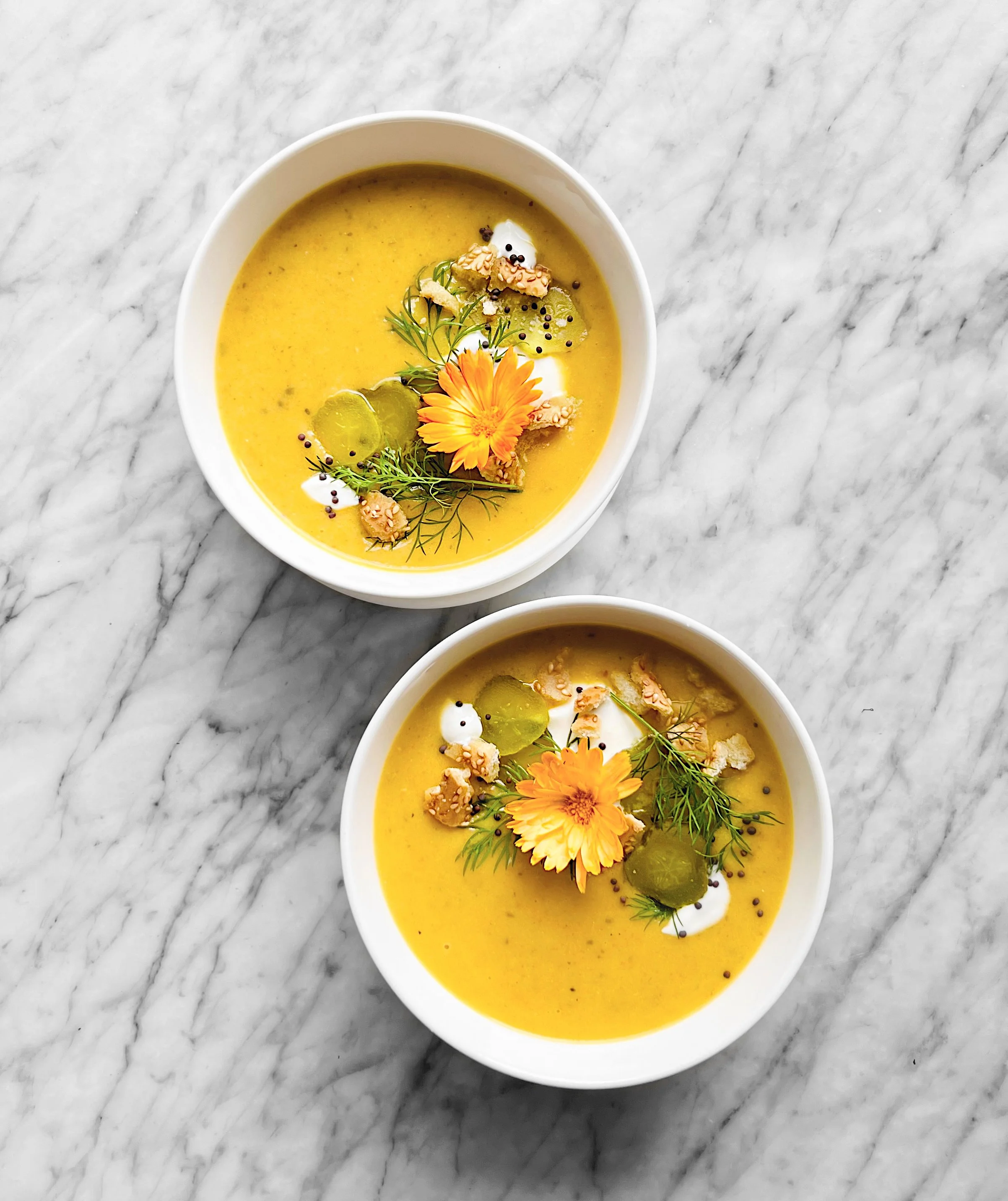 Zupa Ogórkowa - Soupe polonaise aux cornichons à l'aneth