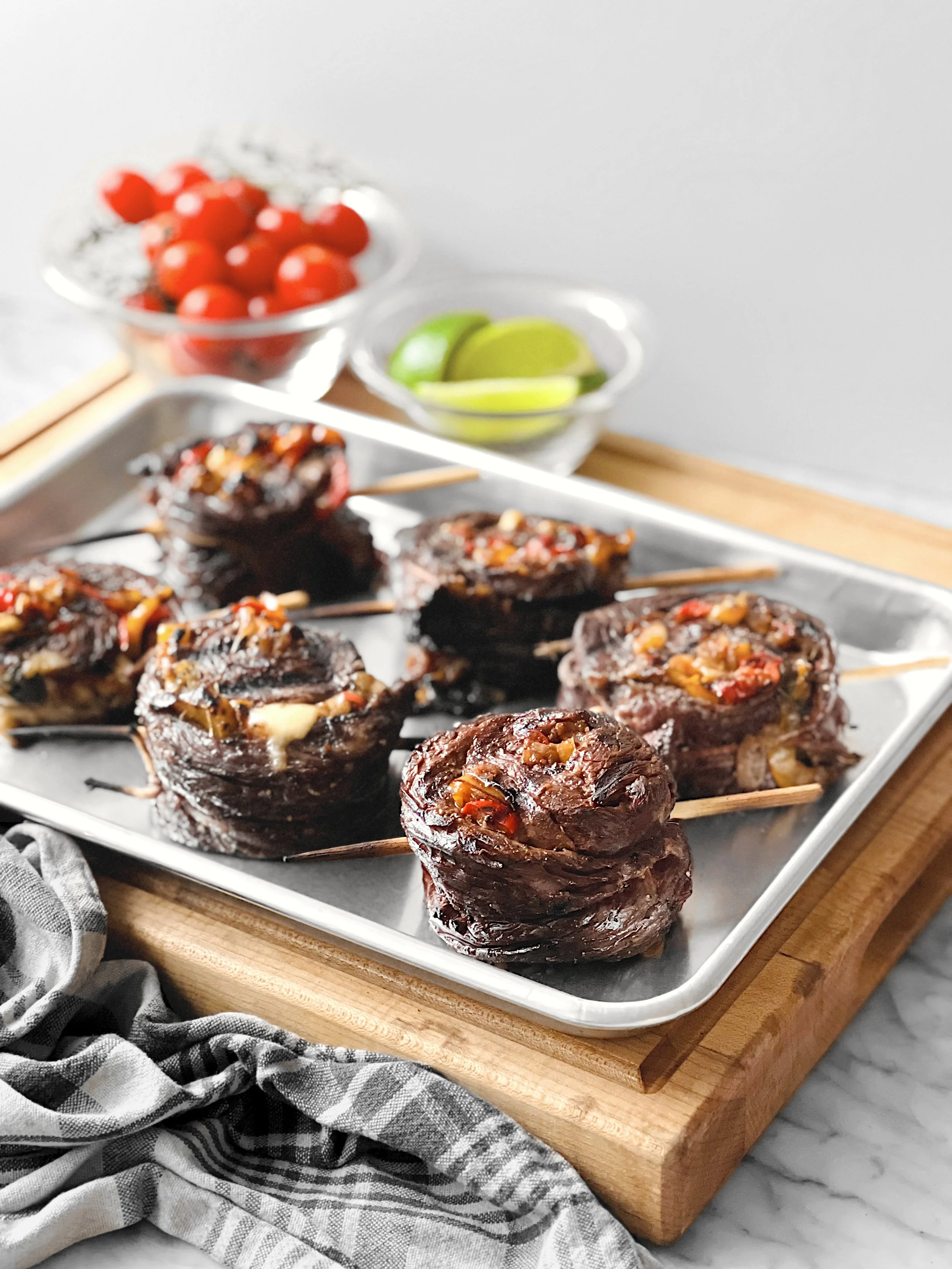 Bavette de bœuf roulée à la mexicaine