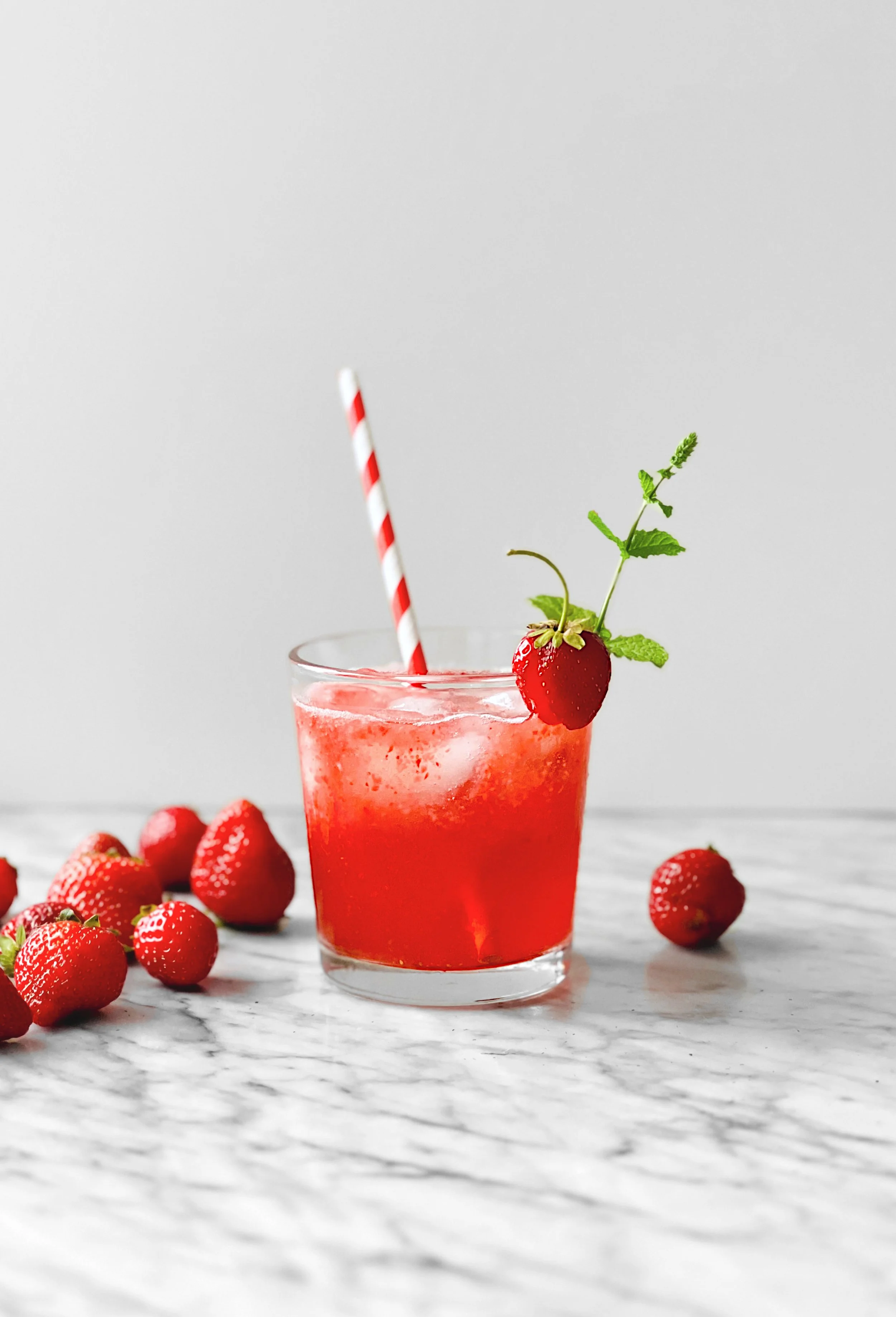 Vodka Fizz à la fraise