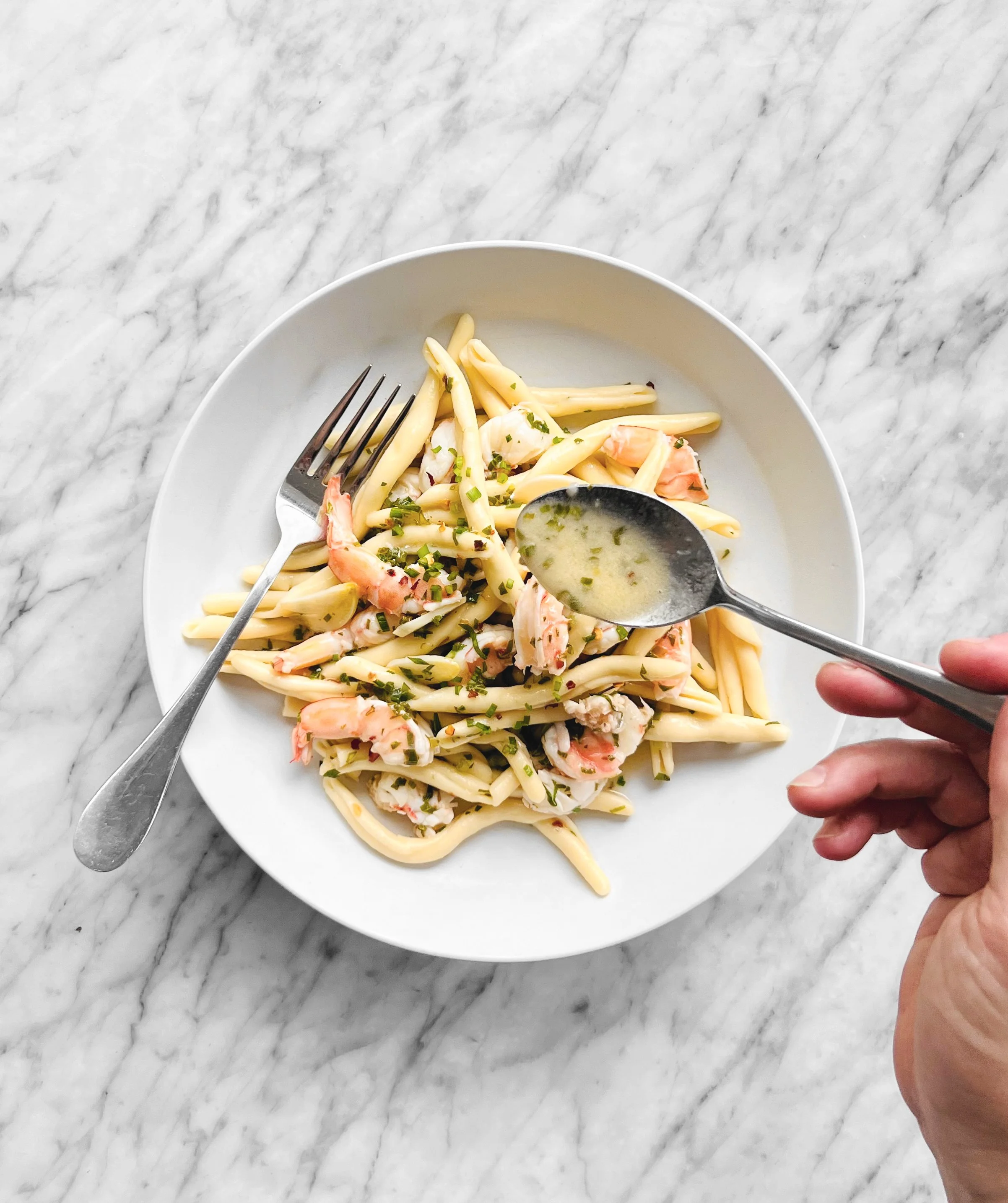 Scampi pasta aux crevettes